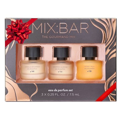 MIX:BAR Mini EDP Trio Gift Set Vanilla Bourbon + Whipped Almond +