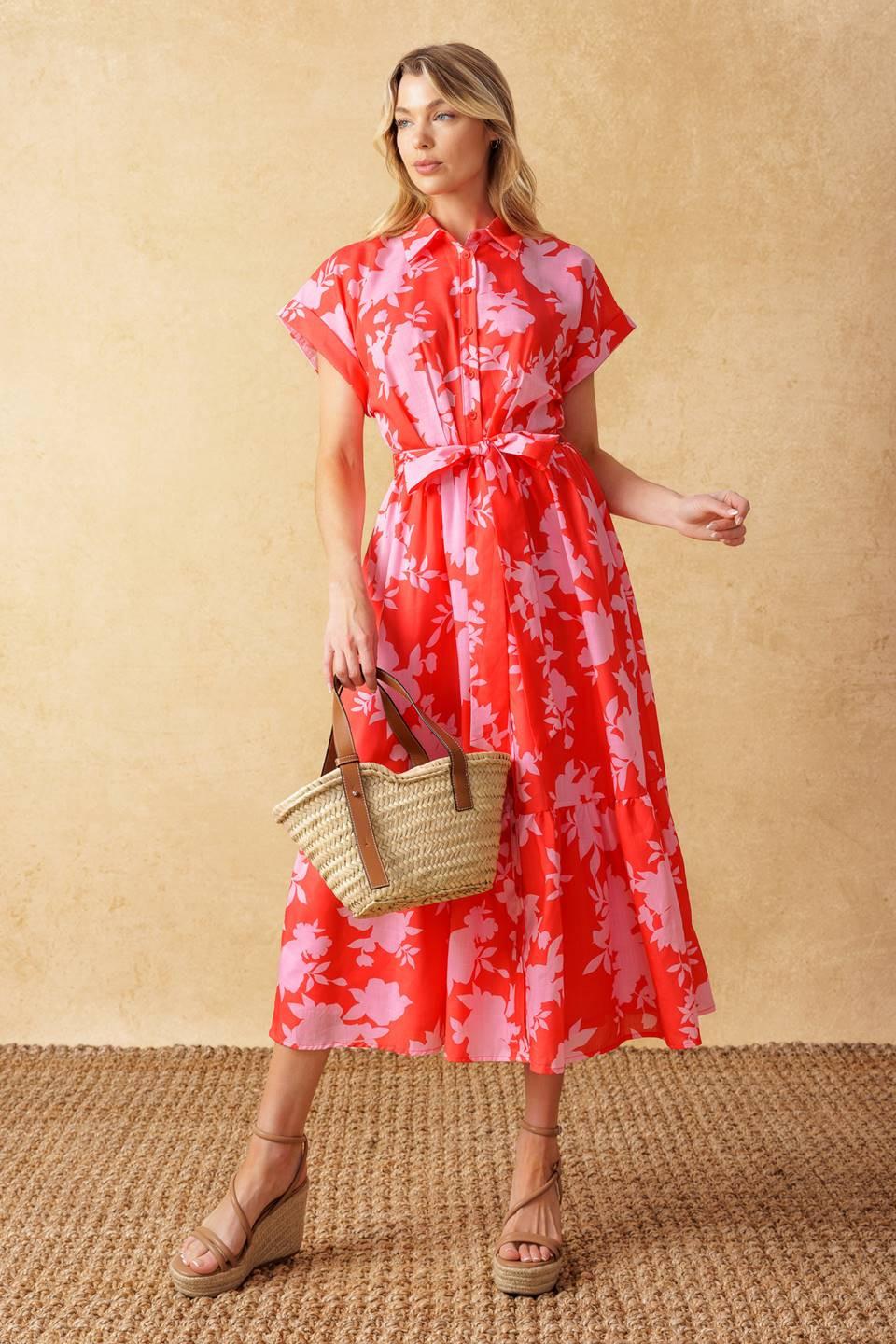 MAKE IT COUNT WOVEN MIDI DRESS – Woman's World Shop