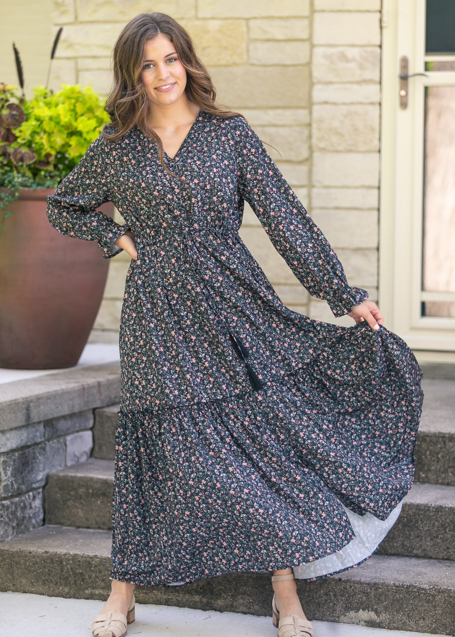 Evangeline Floral Maxi Dress