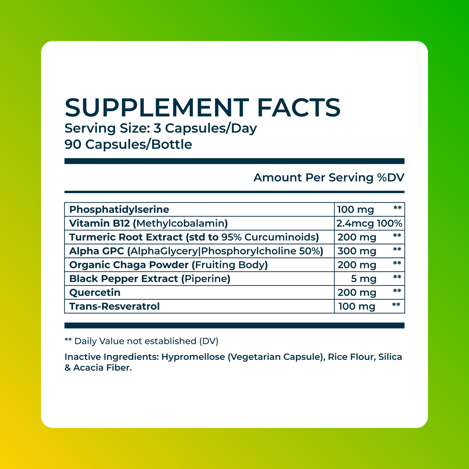 Longevity Supplement for Brain Health