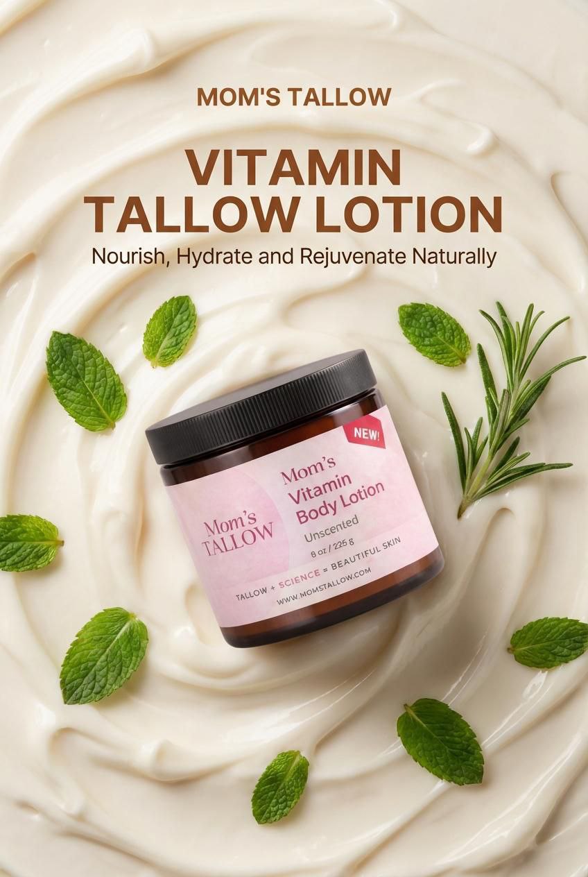 Mom’s Tallow Vitamin-Infused Tallow Body Lotion