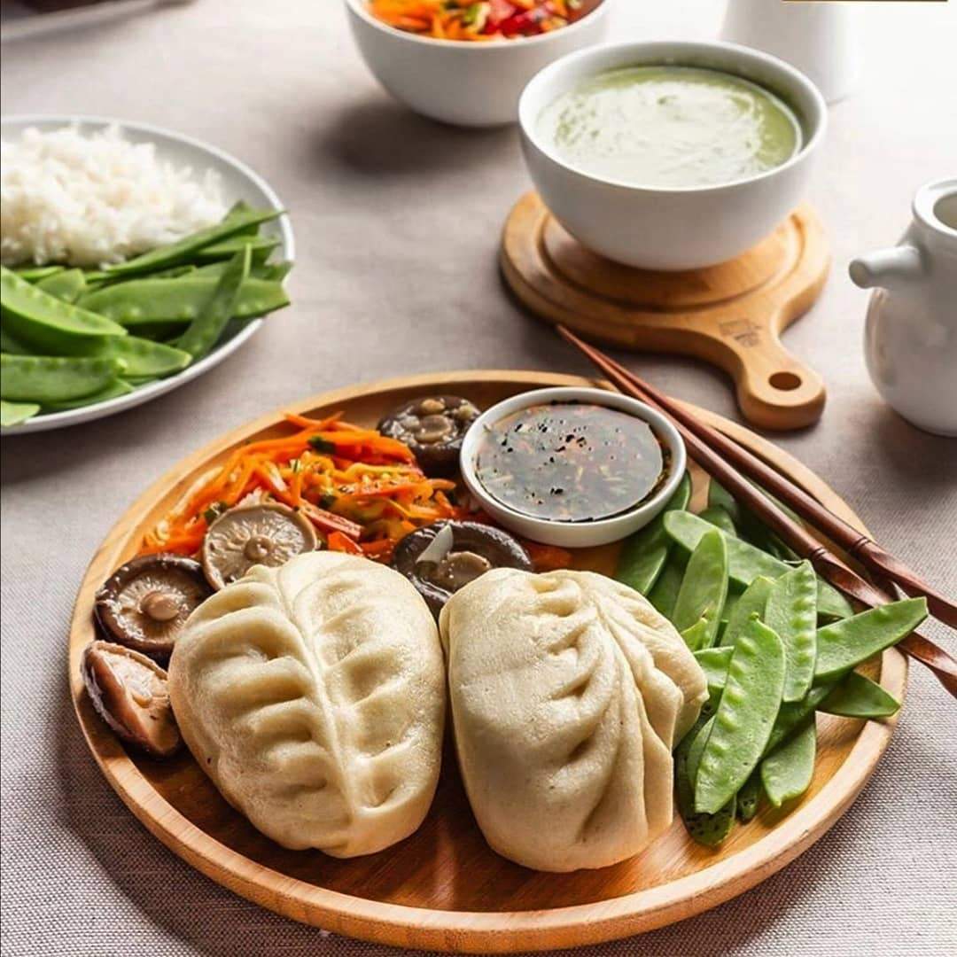 Set Of 6 Bamboo Round Plate 9" inch |For Appetizers / Barbecue / Steak