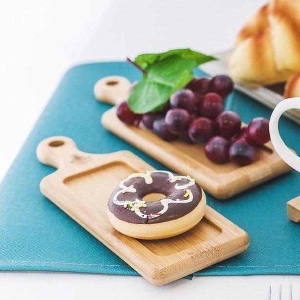 Set Of 10 Bamboo Tray 6.75" inch X 2.75" inch | For Appetizers