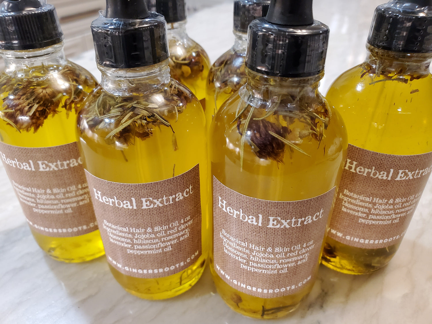 Ginger's Roots Body and Hair Botanical Oil, 4oz