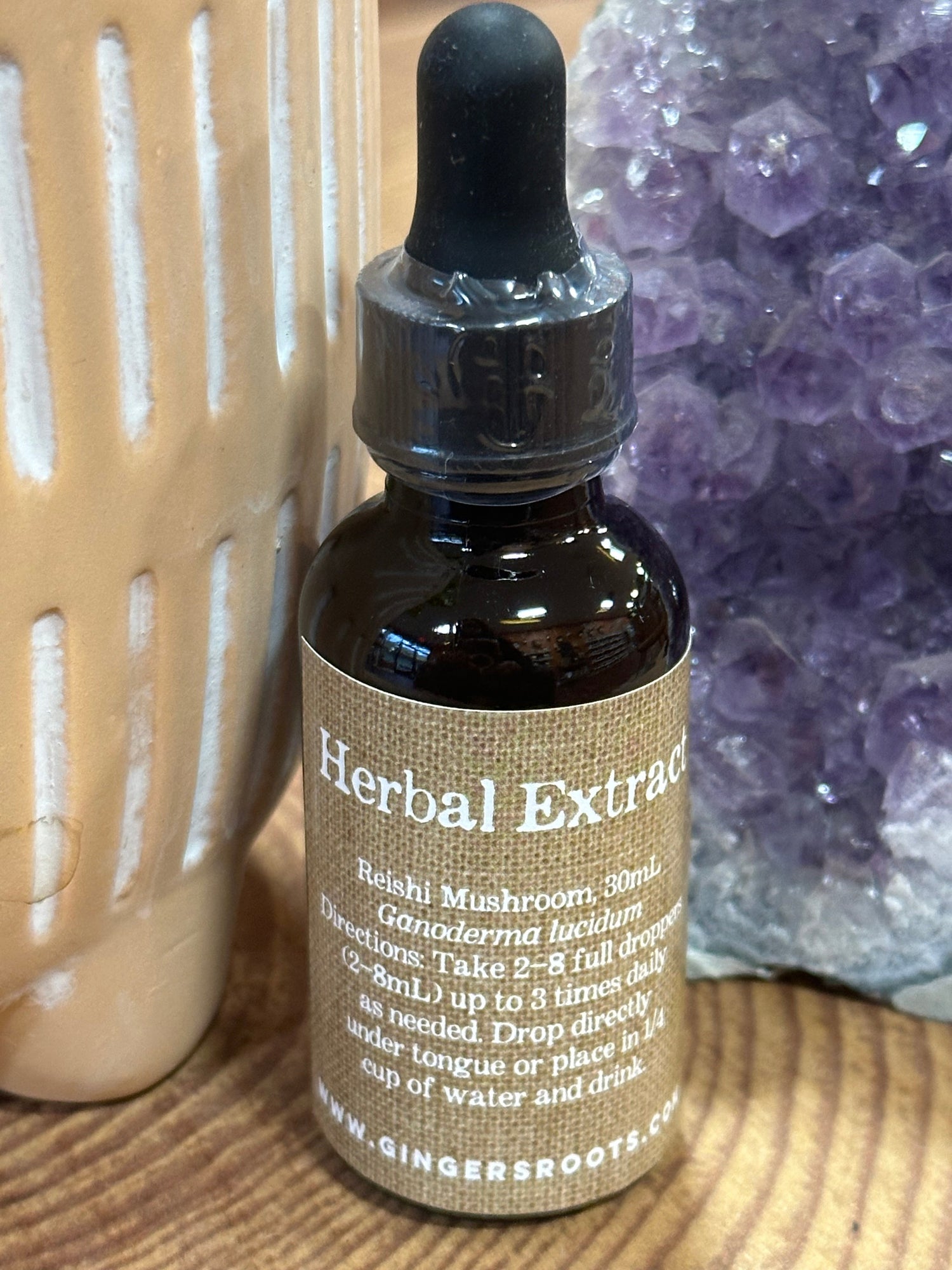 Ginger's Roots Reishi Mushroom, Liquid extract, 30mL