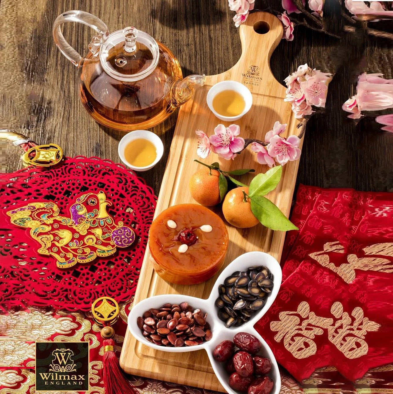 Set Of 5 Bamboo Tray 18" inch X 4.75" inch | For Appetizers / Barbecue / Burger Sliders