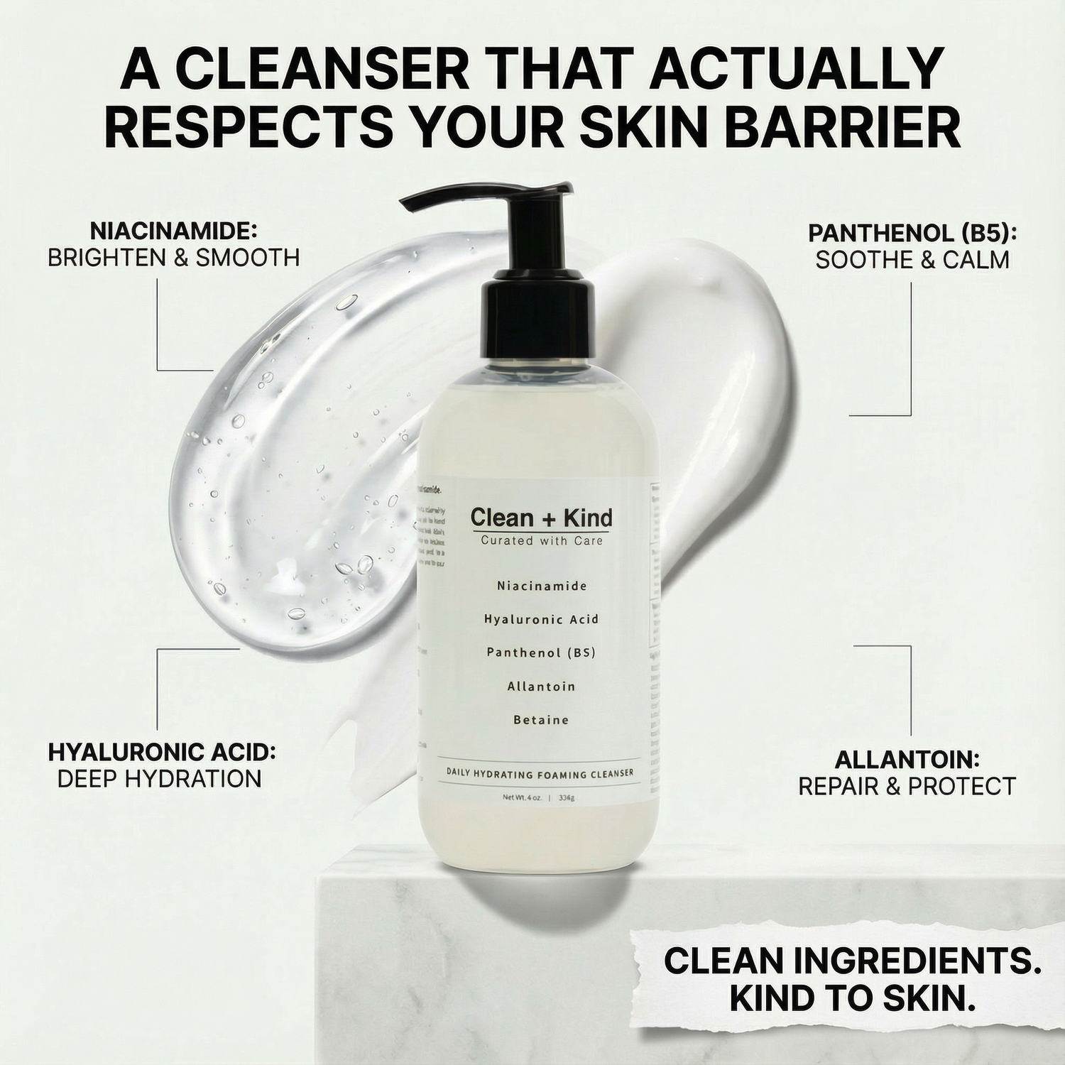 Clean + Kind Daily Facial Cleanser