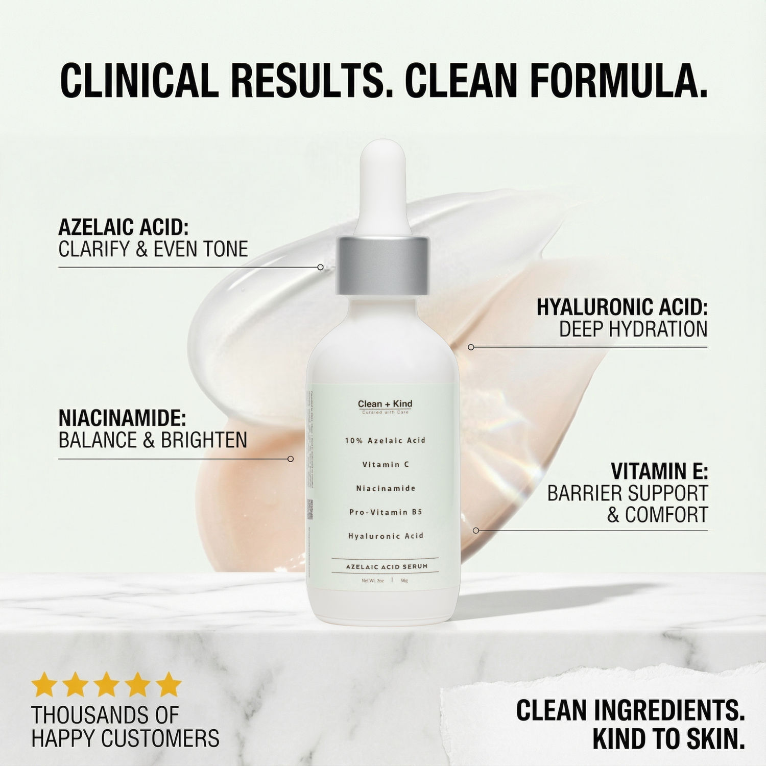 Clean + Kind Azelaic Face Serum