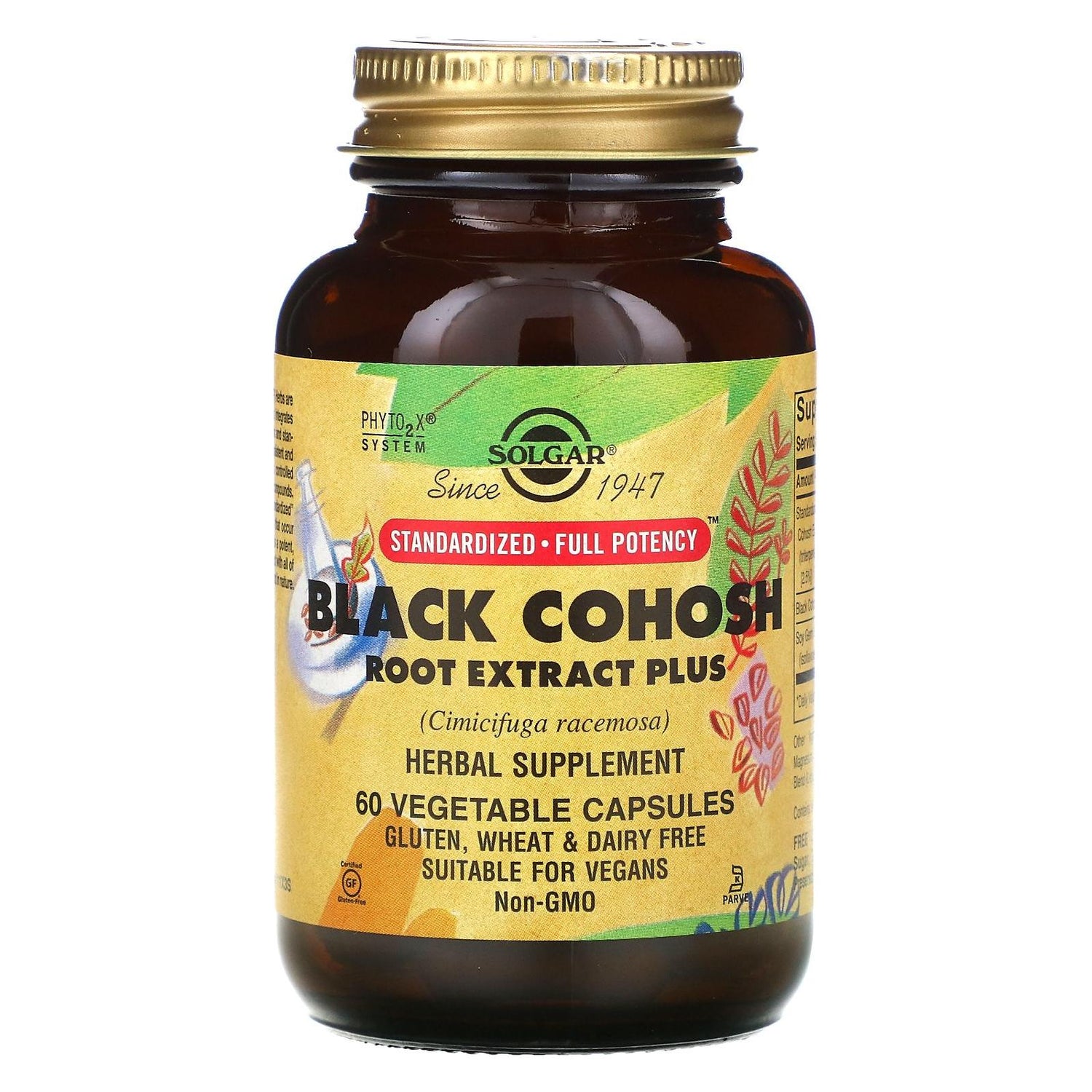 Solgar SFP Black Cohosh Root Extract 60 Vegetable Capsules