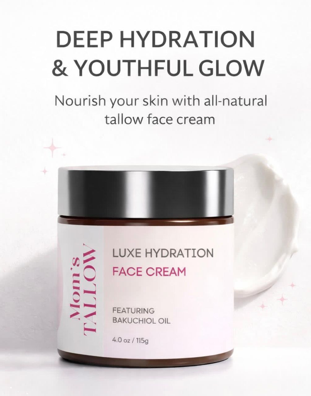 Mom’s Tallow Luxe Hydration Tallow Face Cream
