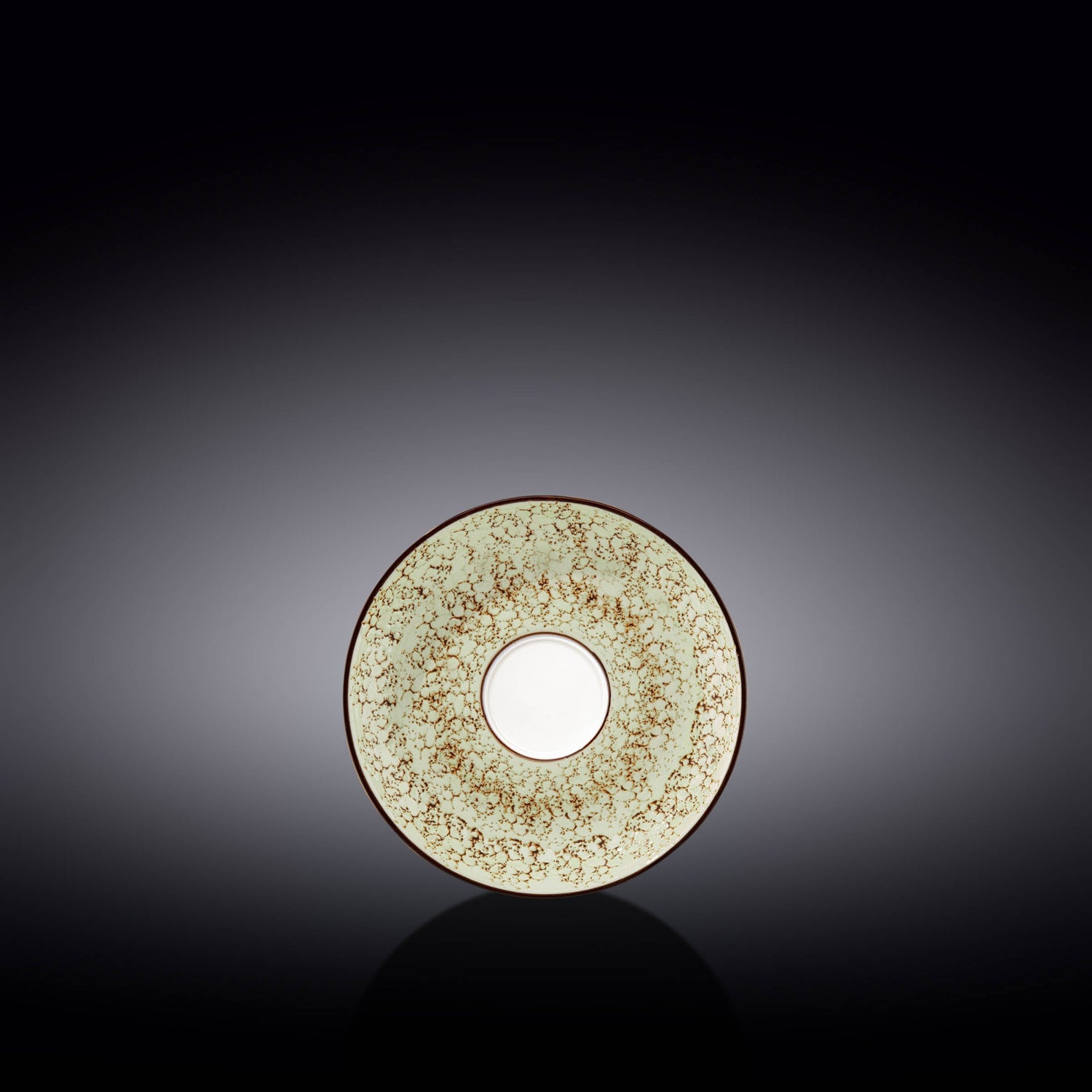 Set Of 6 Pale Green Porcelain Saucer 4.5" inch | 11 CM