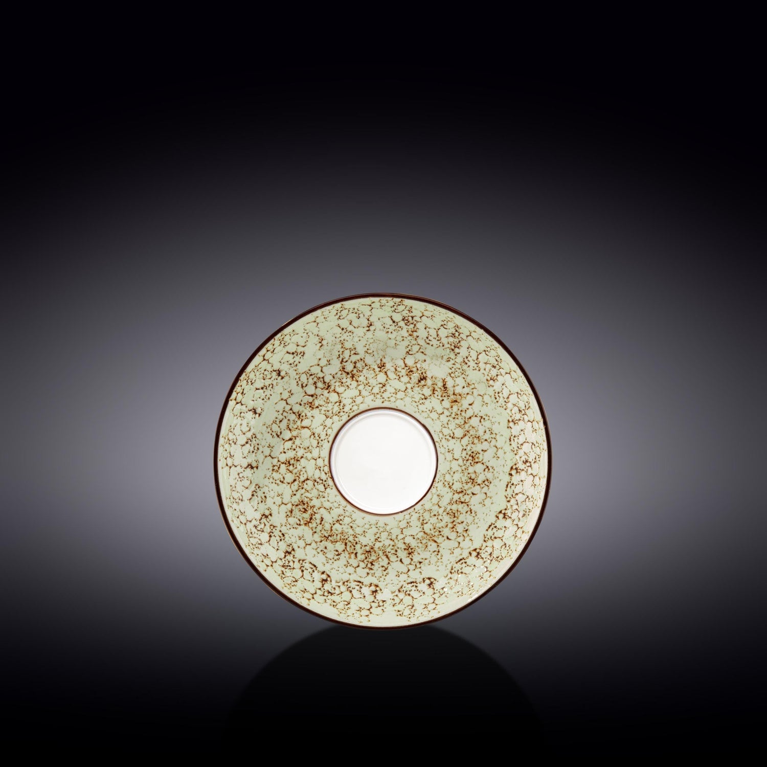 Set Of 6 Pale Green Porcelain Saucer 6" inch | 15 CM