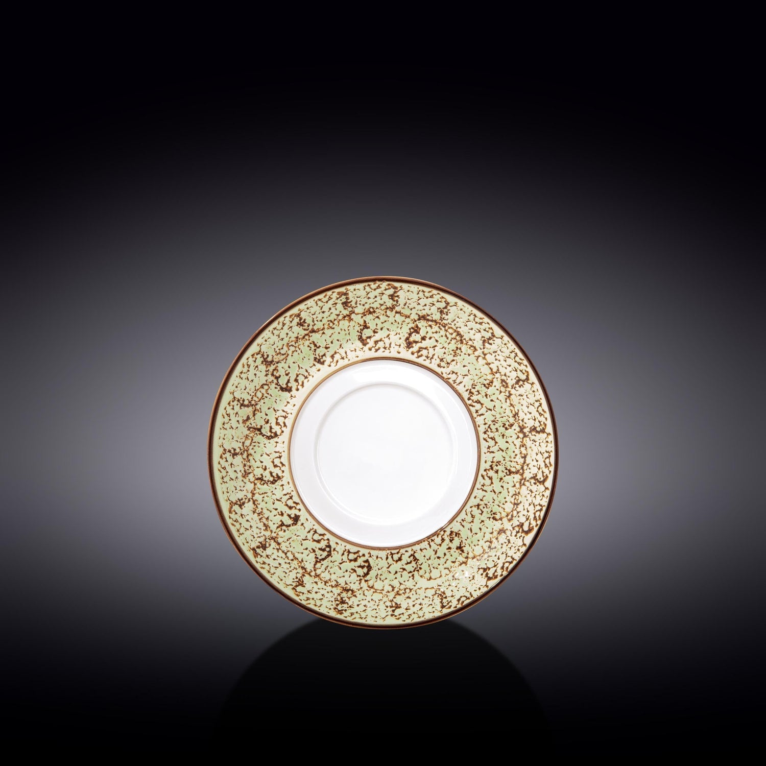 Set Of 6 Pale Green Porcelain Multi-Use Saucer 6.5" inch |