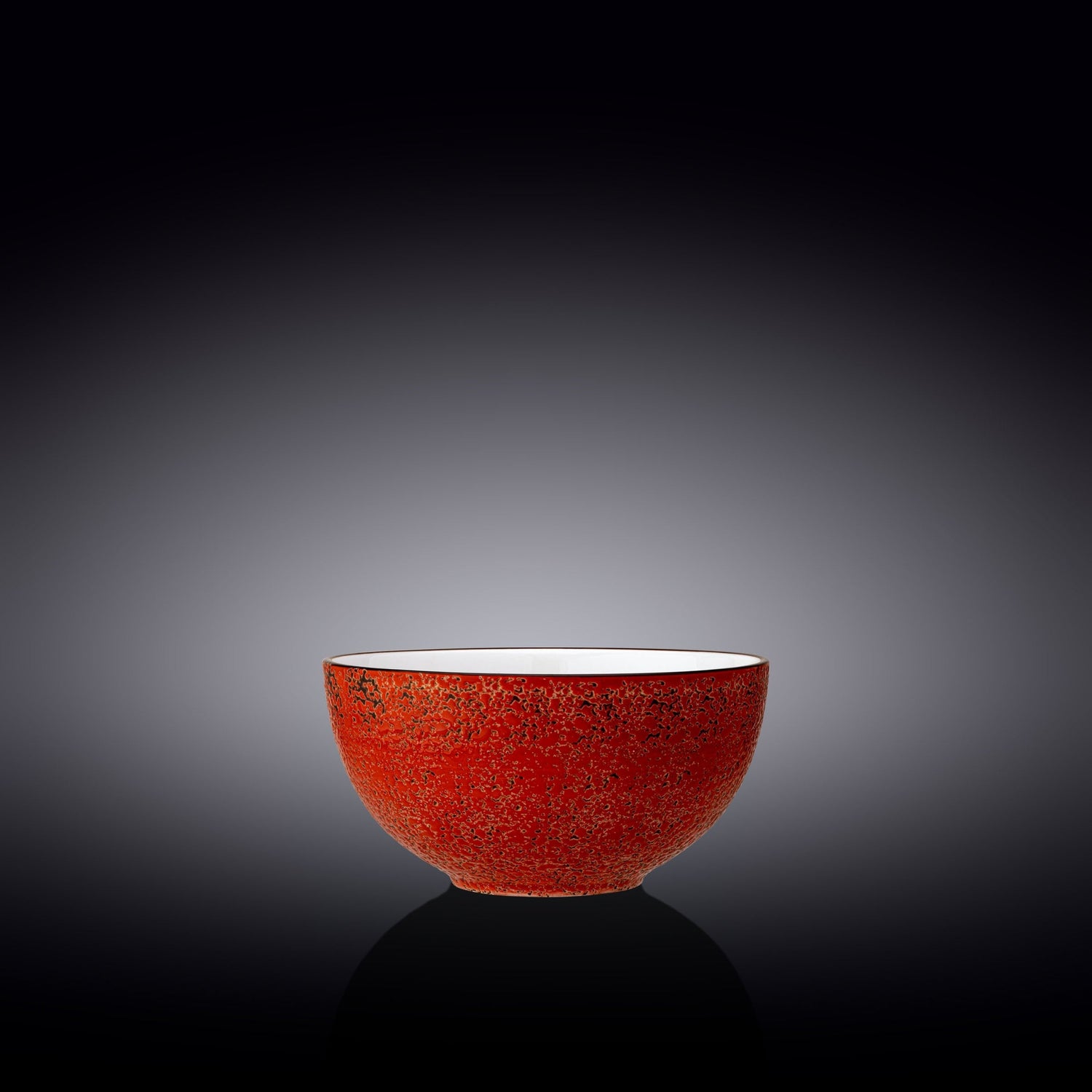 Set Of 3 Red Porcelain Bowl 5.5" inch | 14 Cm 20 Fl Oz | 600 Ml