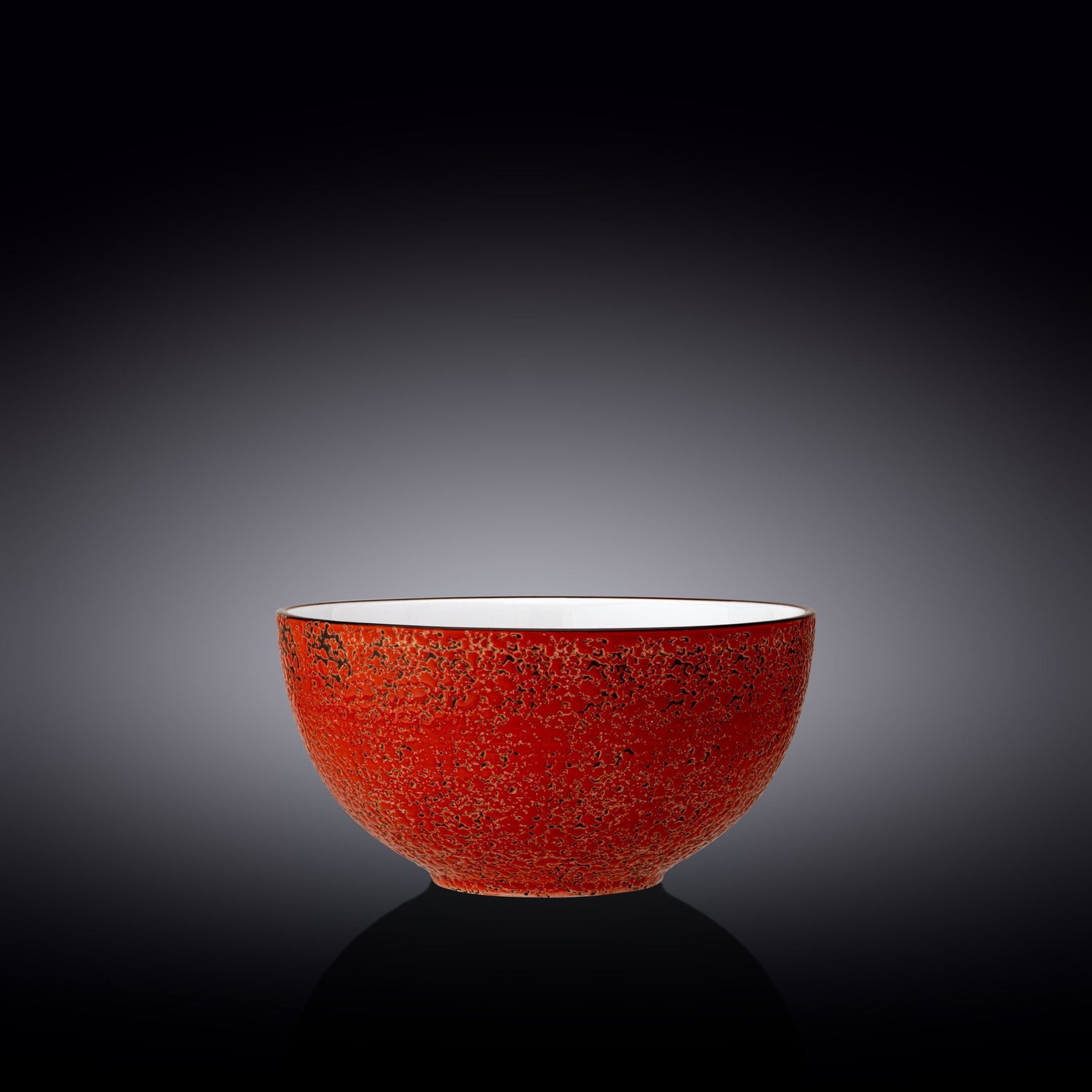 Set Of 3 Red Porcelain Deep Bowl 7.5" inch | 57 Fl Oz |