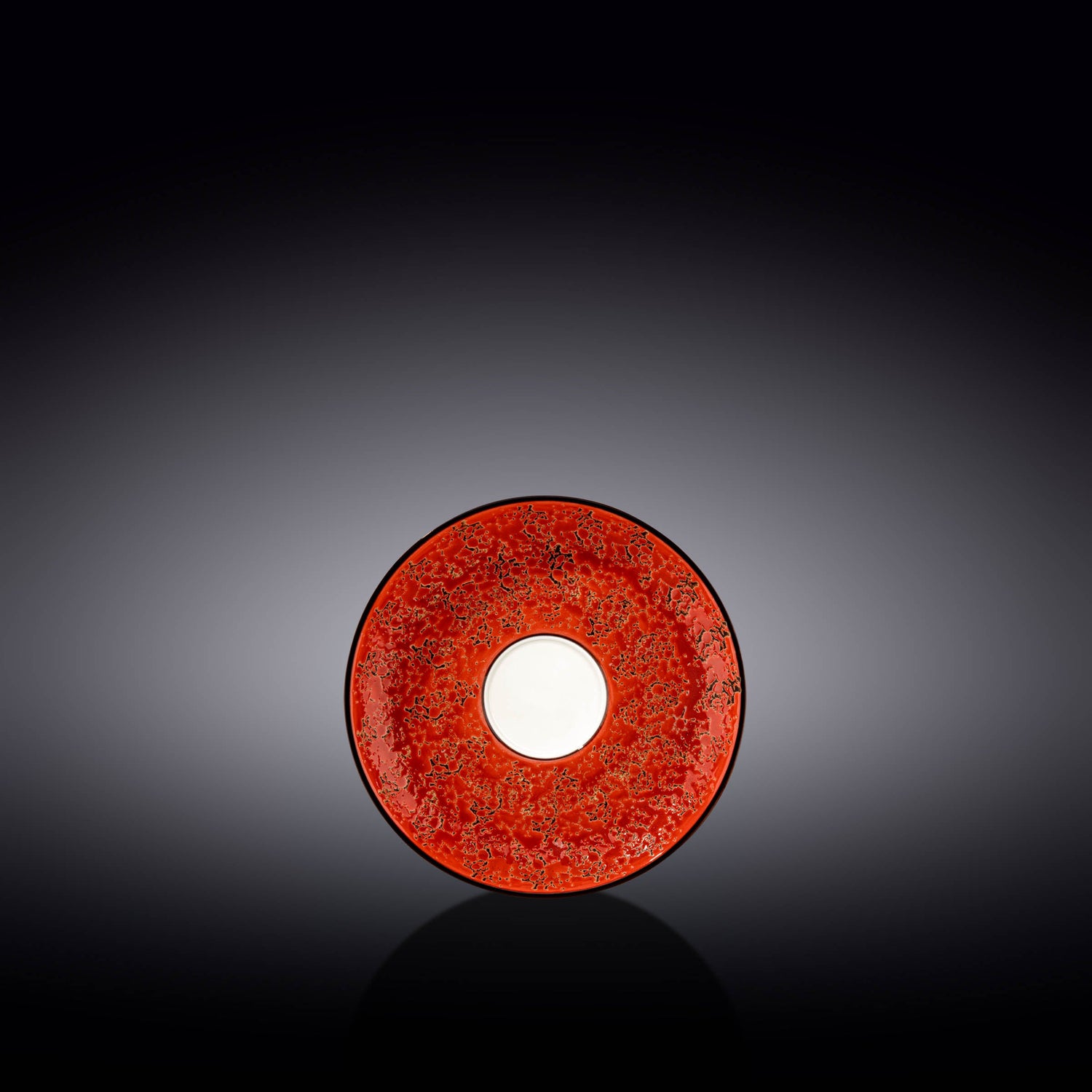 Red Porcelain Saucer 4.5" inch | 11 CM