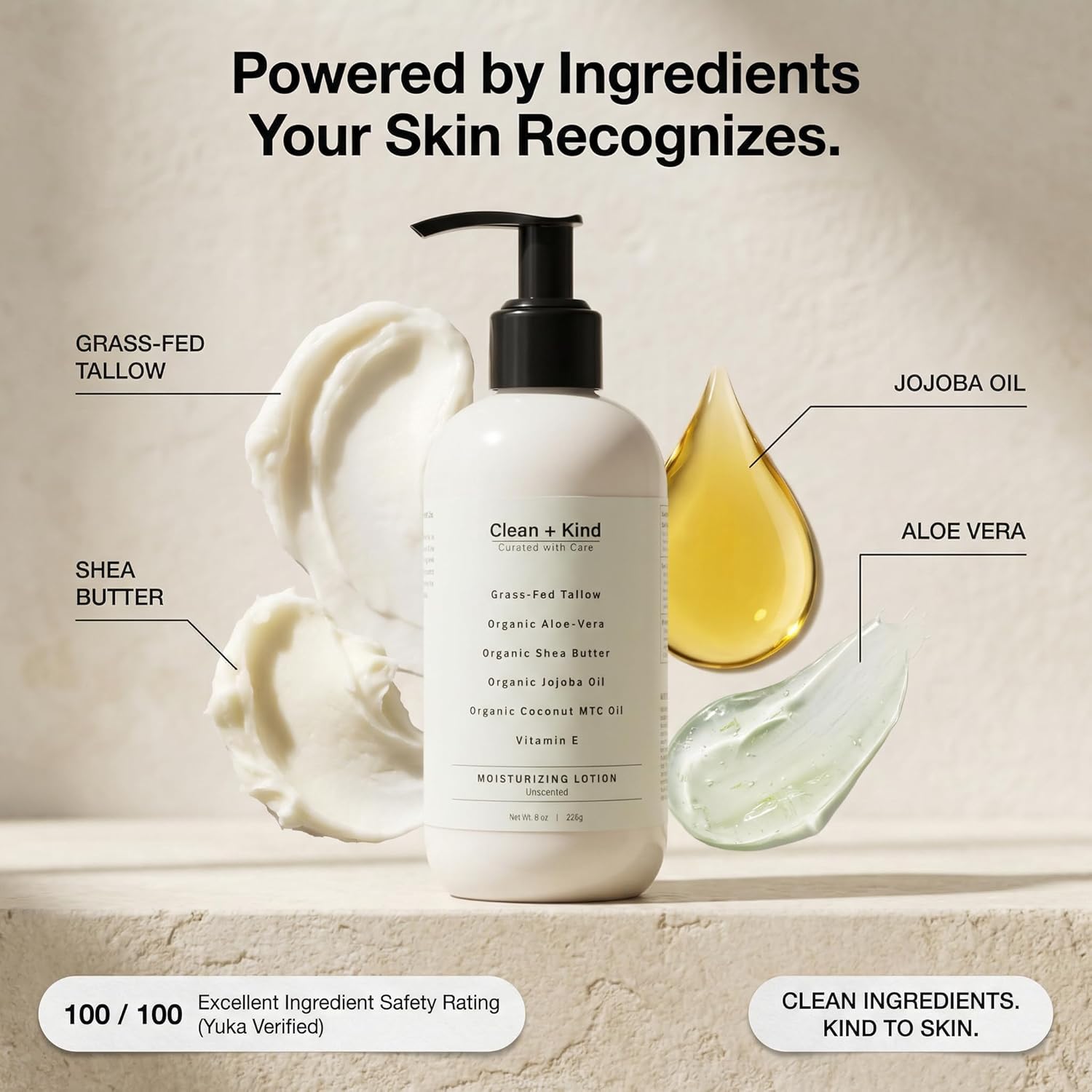 Clean + Kind Tallow Lotion