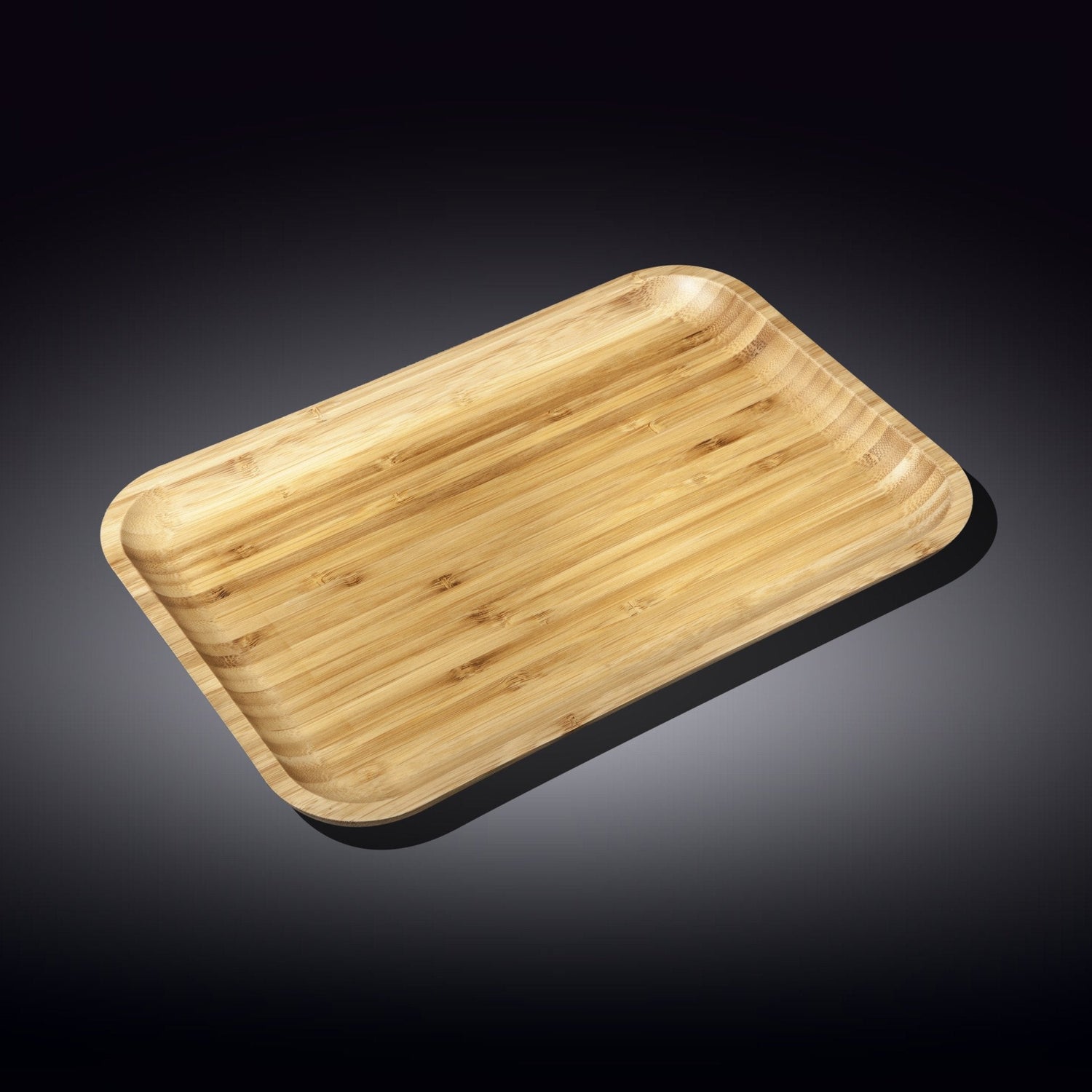 Set Of 3 Bamboo Dish 11" inch X 7" inch | For Appetizers / Barbecue / Burger Sliders