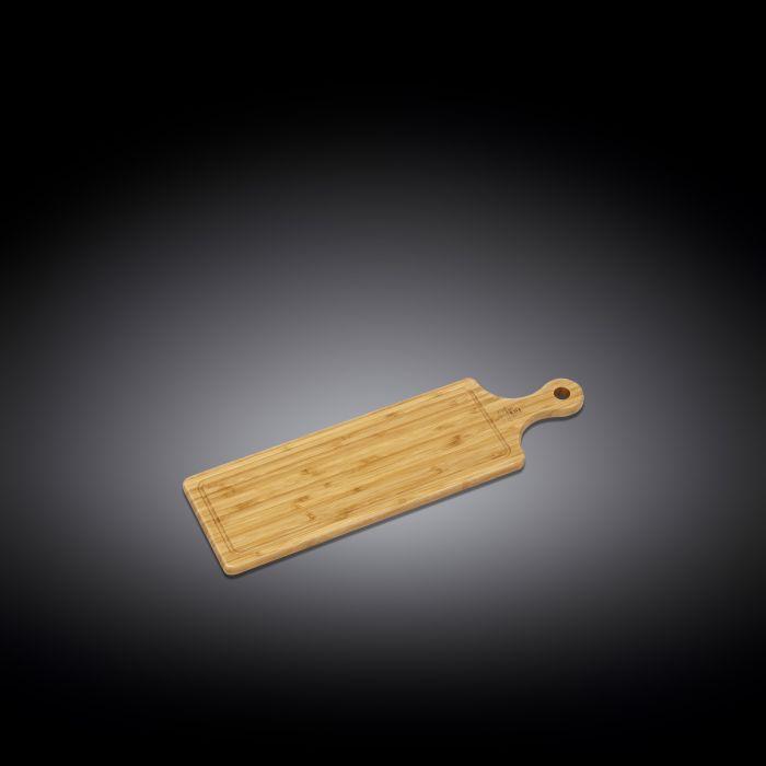 Set Of 3 Bamboo Long Serving Board With Handle 19.7" inch X 5.9" inch | 50 X 15 Cm