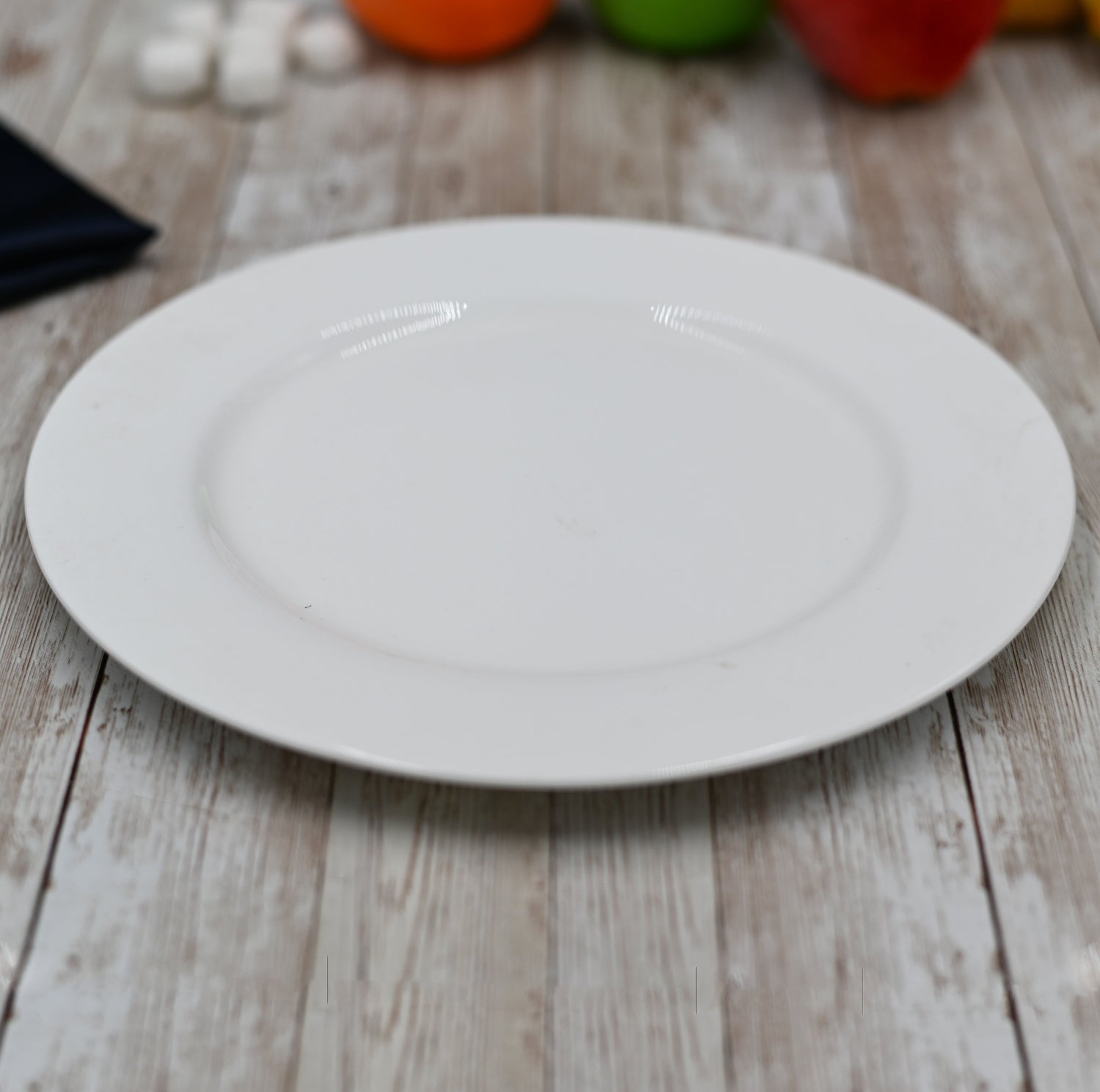 Set Of 6 White Dinner Plate 9" inch | 23 Cm