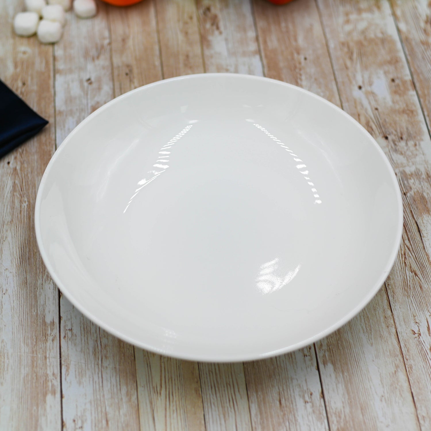 Set Of 3 White Round Deep Plate 10" inch | 25.5 Cm