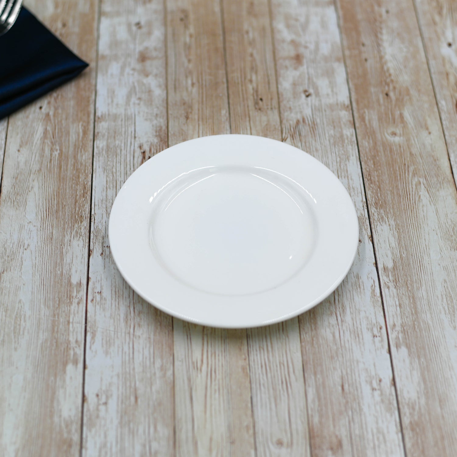 Set Of 12 Professional Rolled Rim White Bread Plate 6" inch | 15 Cm