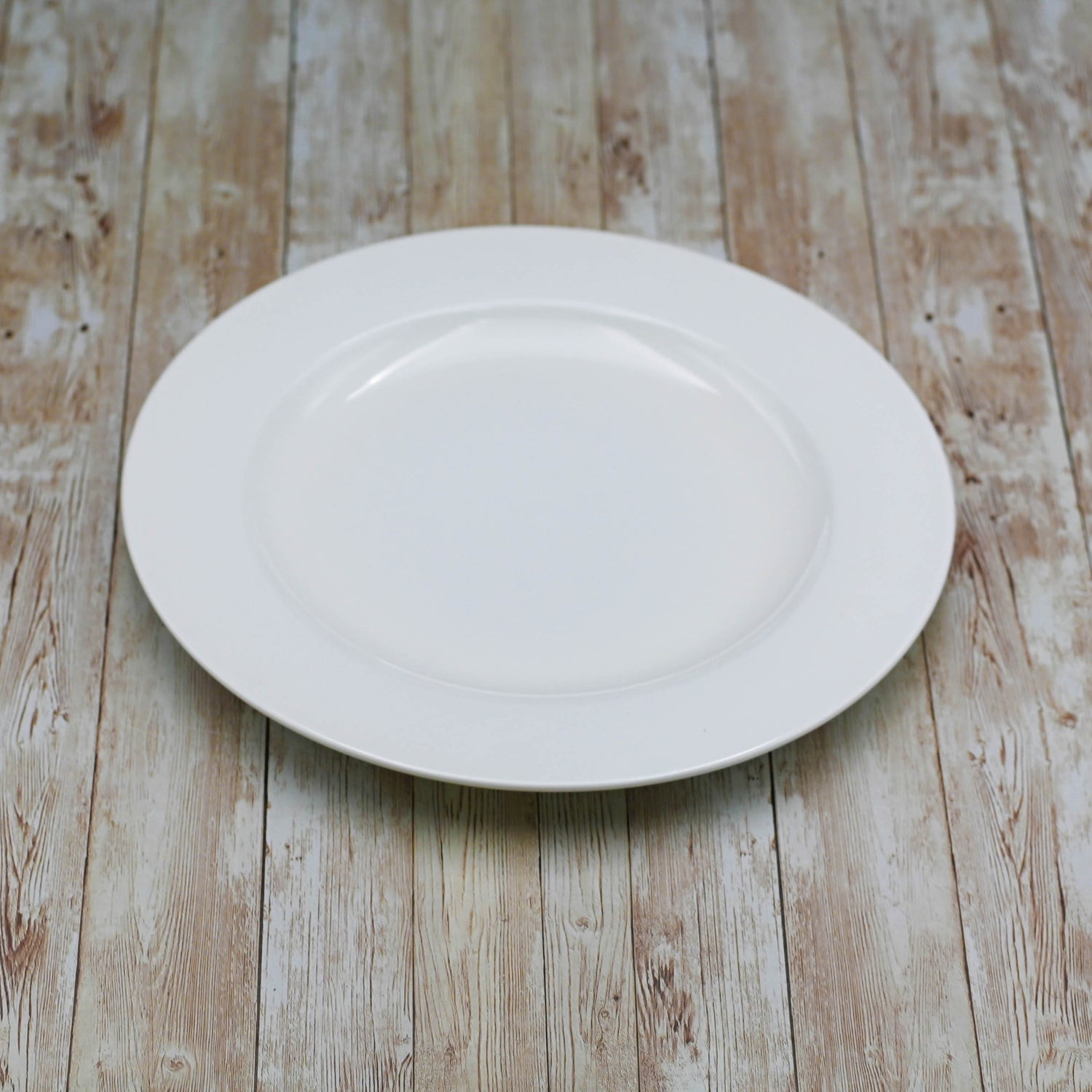 Set Of 3 Professional Rolled Rim White Dinner Plate 11" inch | 28 Cm
