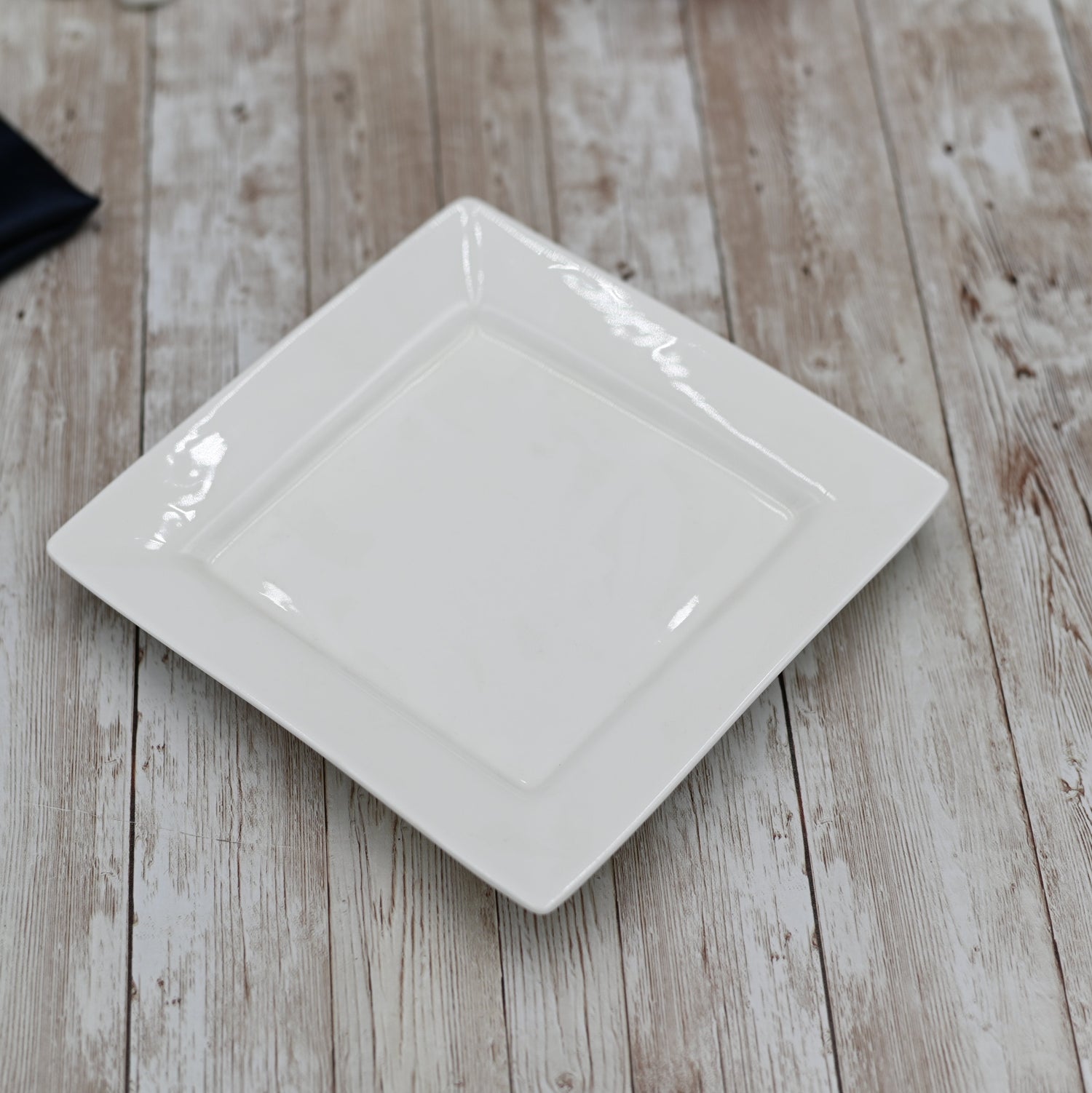 Set Of 3 White Dinner Plate 10" inch X 10" inch| 25 X 25 Cm