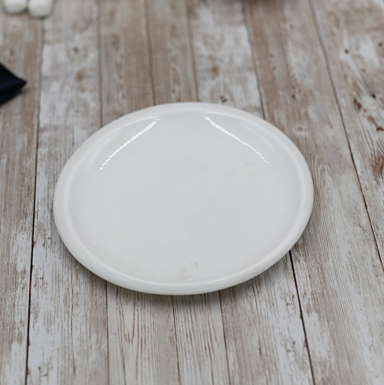 Set Of 6 White Dessert Plate 7" inch | 18 Cm