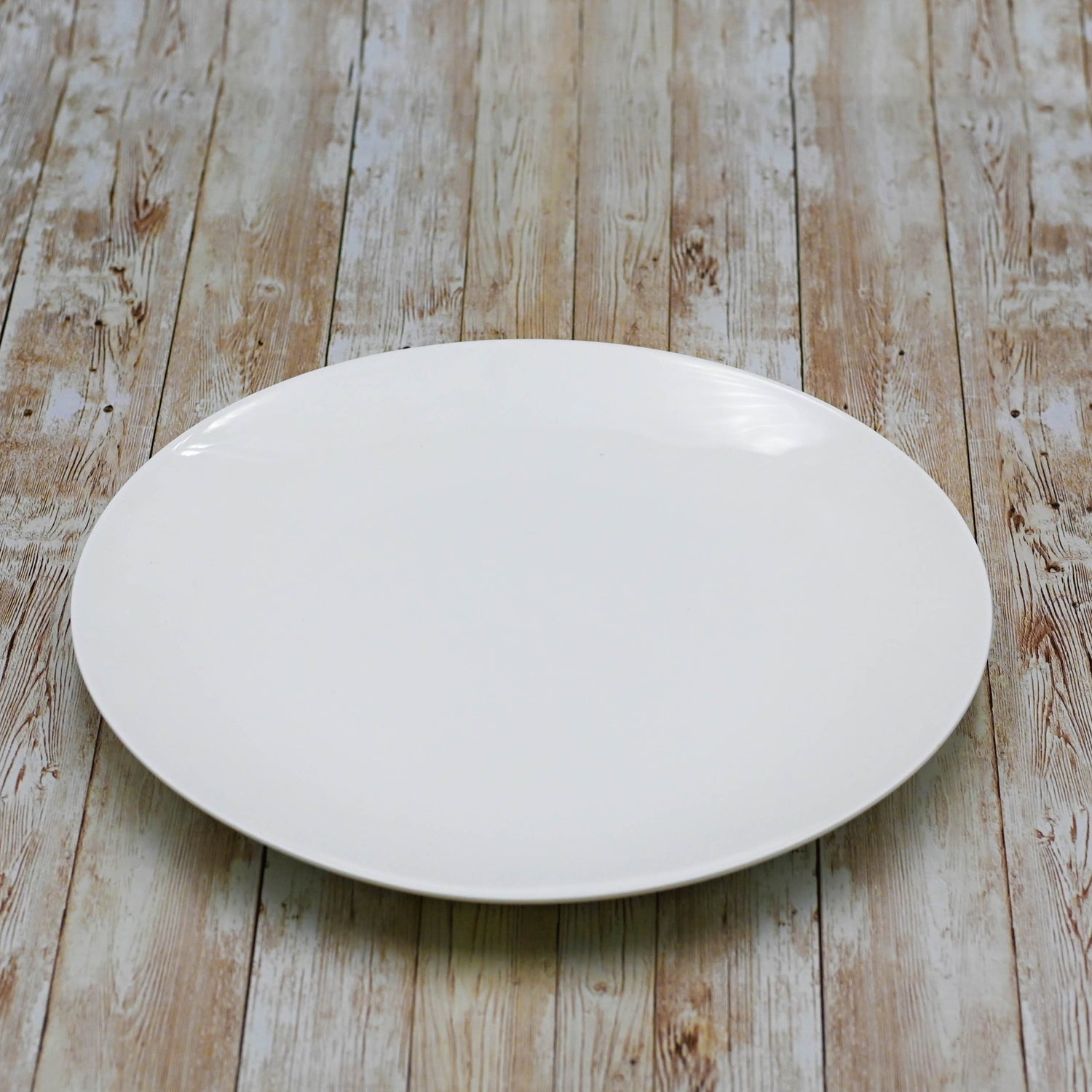 Set Of 3 White Round Plate / Platter 12" inch | 30.5 Cm