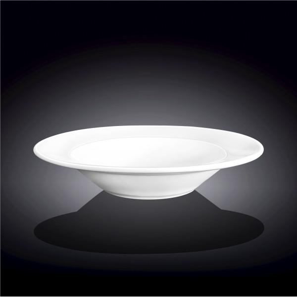 Set Of 6 Professional Rolled Rim White Deep Plate 8" inch | 8 Fl Oz
