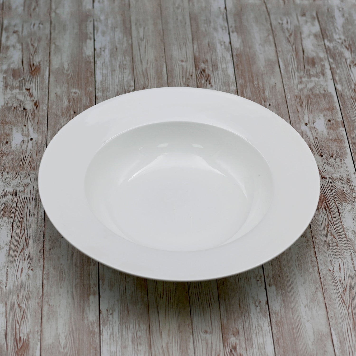 Set Of 3 Professional Rolled Rim White Deep Plate 11" inch | 25 Oz