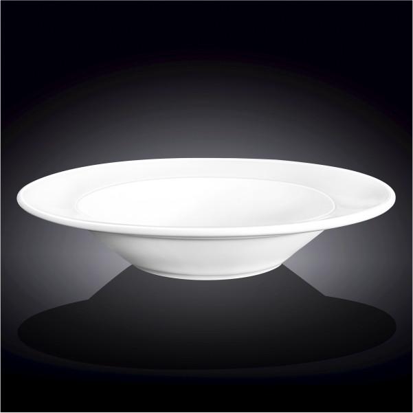 Set Of 3 Professional Rolled Rim White Deep Plate 12" inch |32 Oz