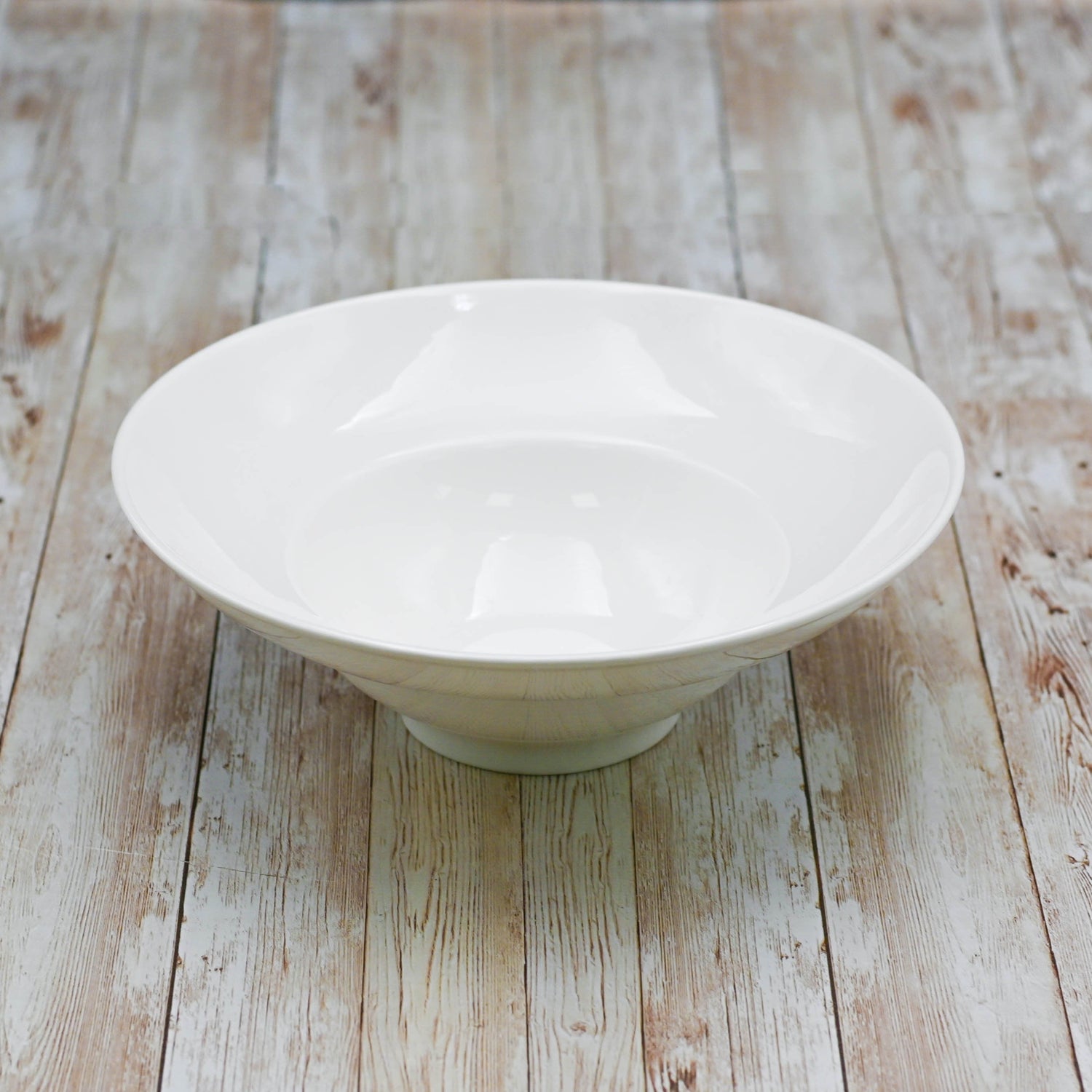 Set Of 2 White Deep Salad or Soup Plate 12" inch | 30 Fl Oz |