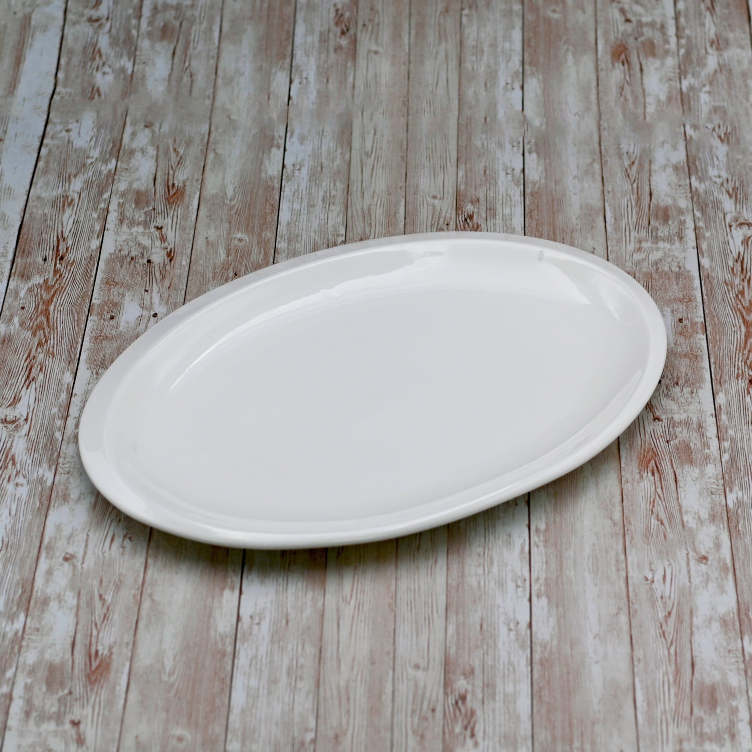 Set Of 3 White Oval Plate / Platter 12" inch | 30.5 Cm