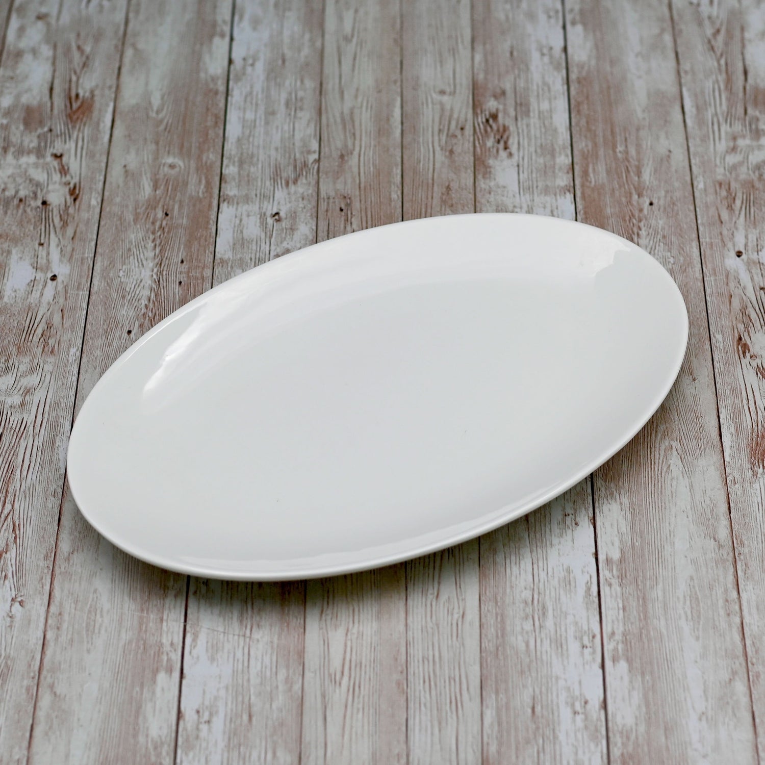 Set Of 3 White Oval Plate / Platter 14" inch | 36 Cm