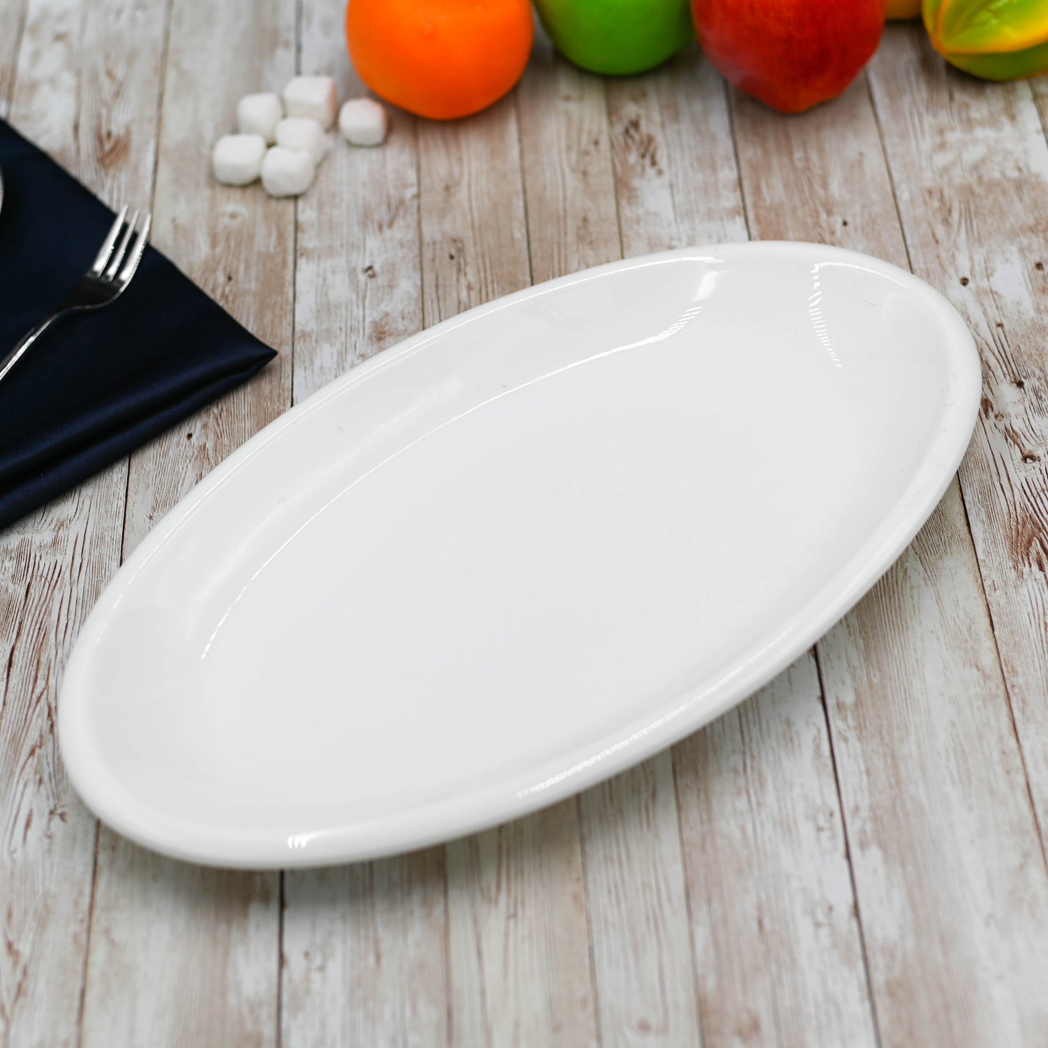 White Oval Plate / Platter 14.5" inch | 36.5 Cm