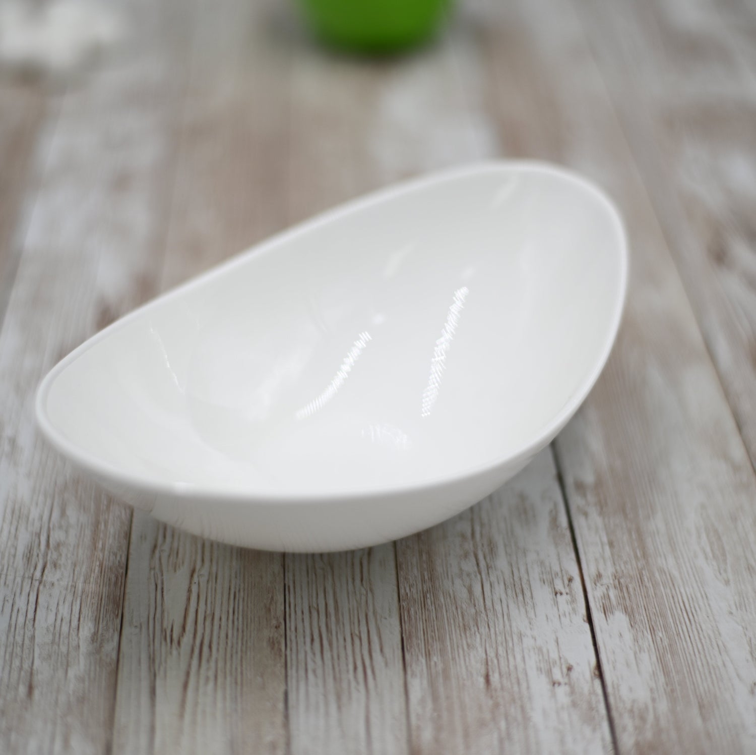 Set Of 6 White Sauce Dish 8" inch X 4.7'' X 2.5'' |