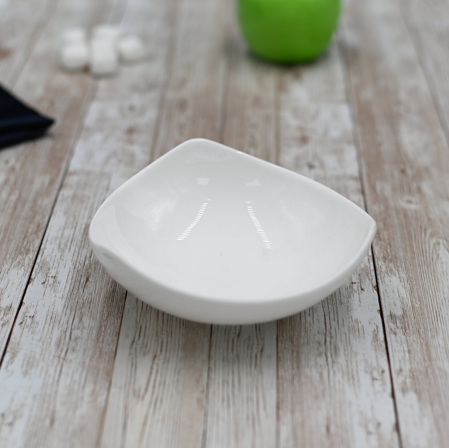 Set Of 6 White Snack / Sauce Dish 5" inch | 13 Cm