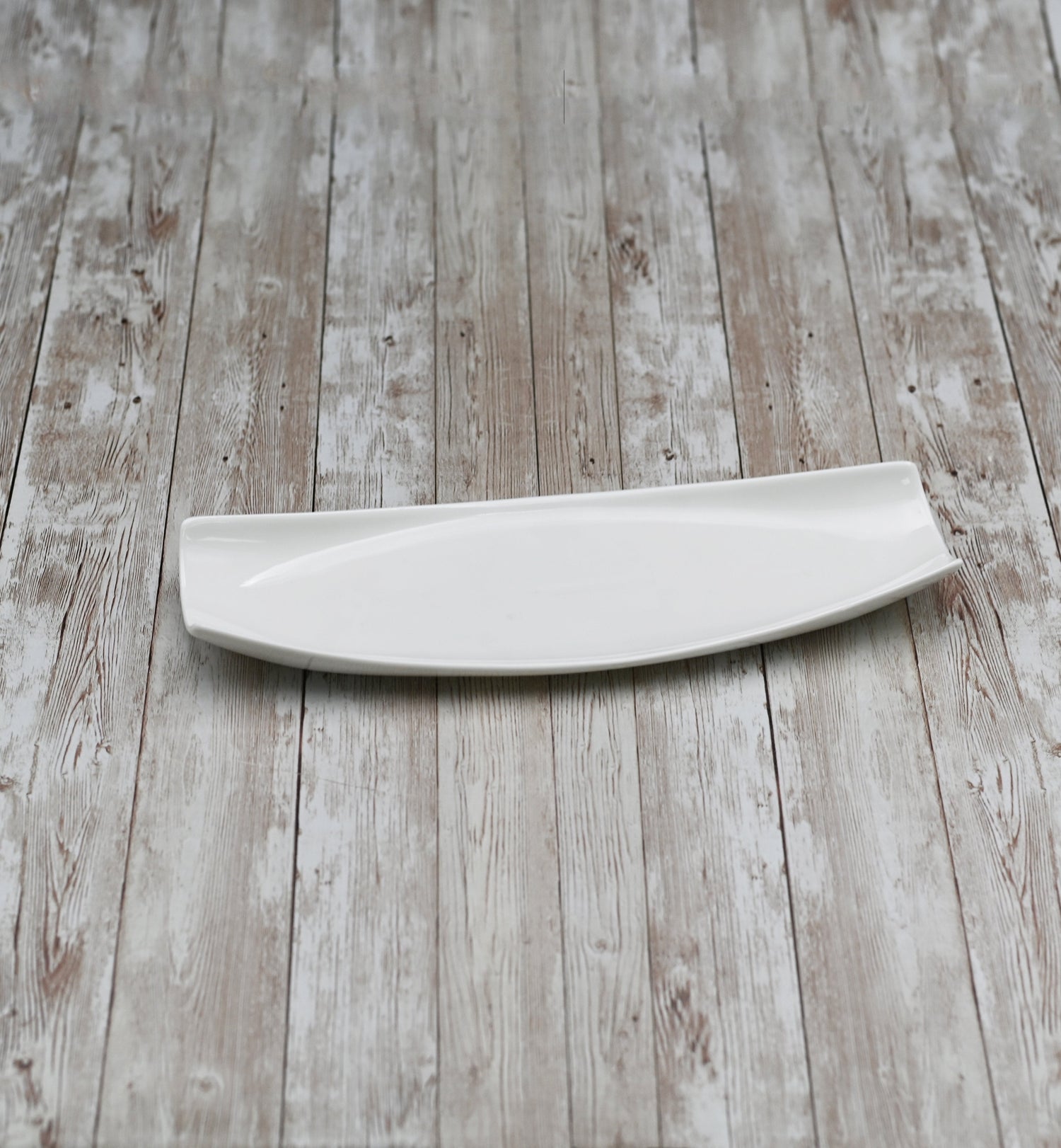 Set Of 3 White Celery Tray / Dish 14" inch X 4.5" inch | 35 X 11 Cm