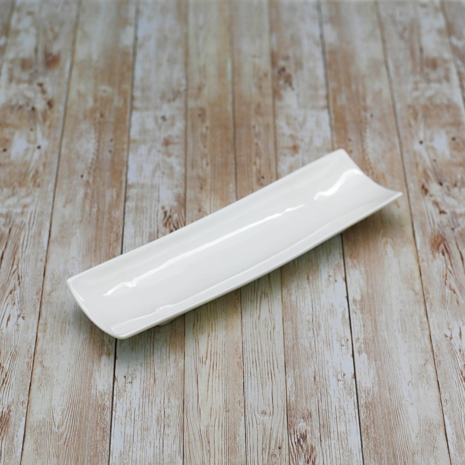 Set Of 6 White Celery Tray / Dish 11" inch X 3" inch | 28 X 8 Cm
