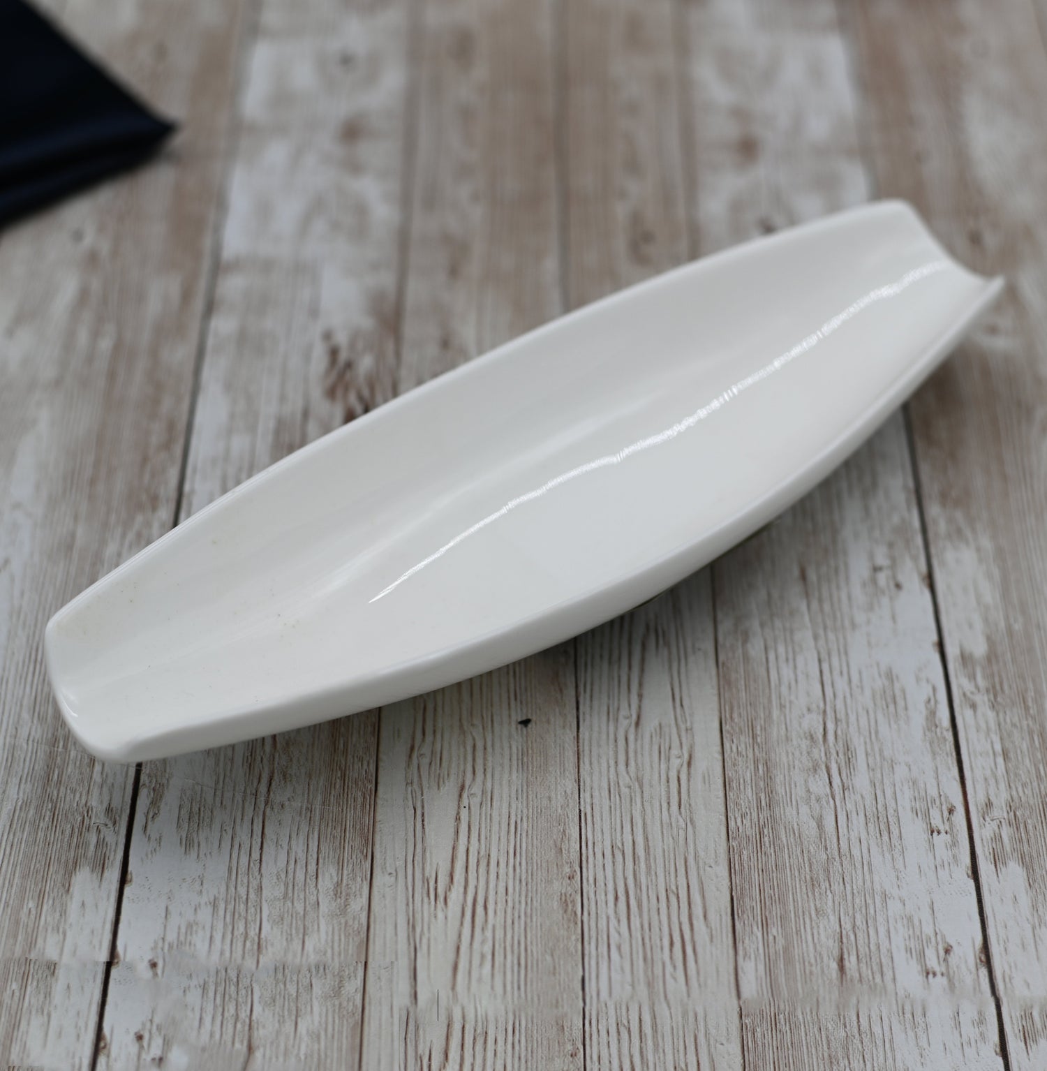 Set Of 6 White Celery Tray / Dish 10" inch | 26 Cm