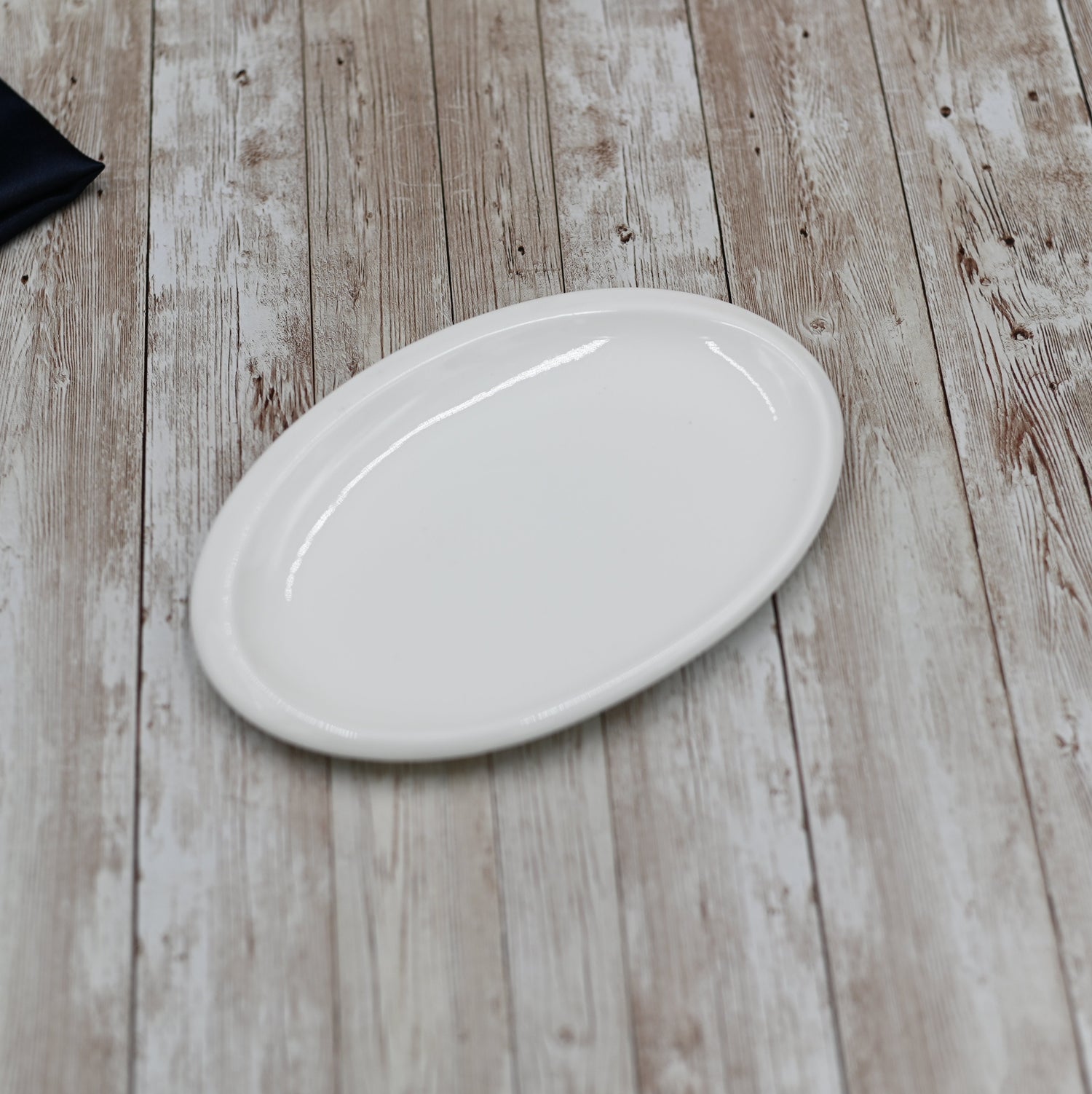 Set Of 6 White Oval Plate 8" inch | 21 Cm