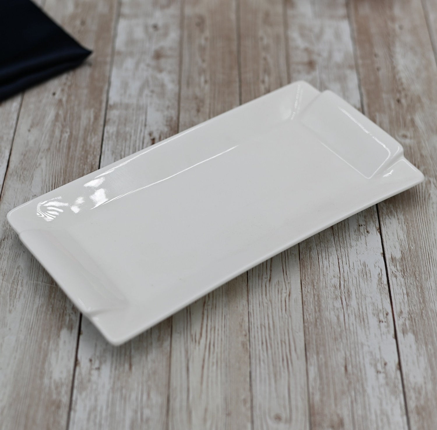 Set Of 3 White Rectangular Platter 11.5" inch X 6" inch| 29.5 X 15 Cm
