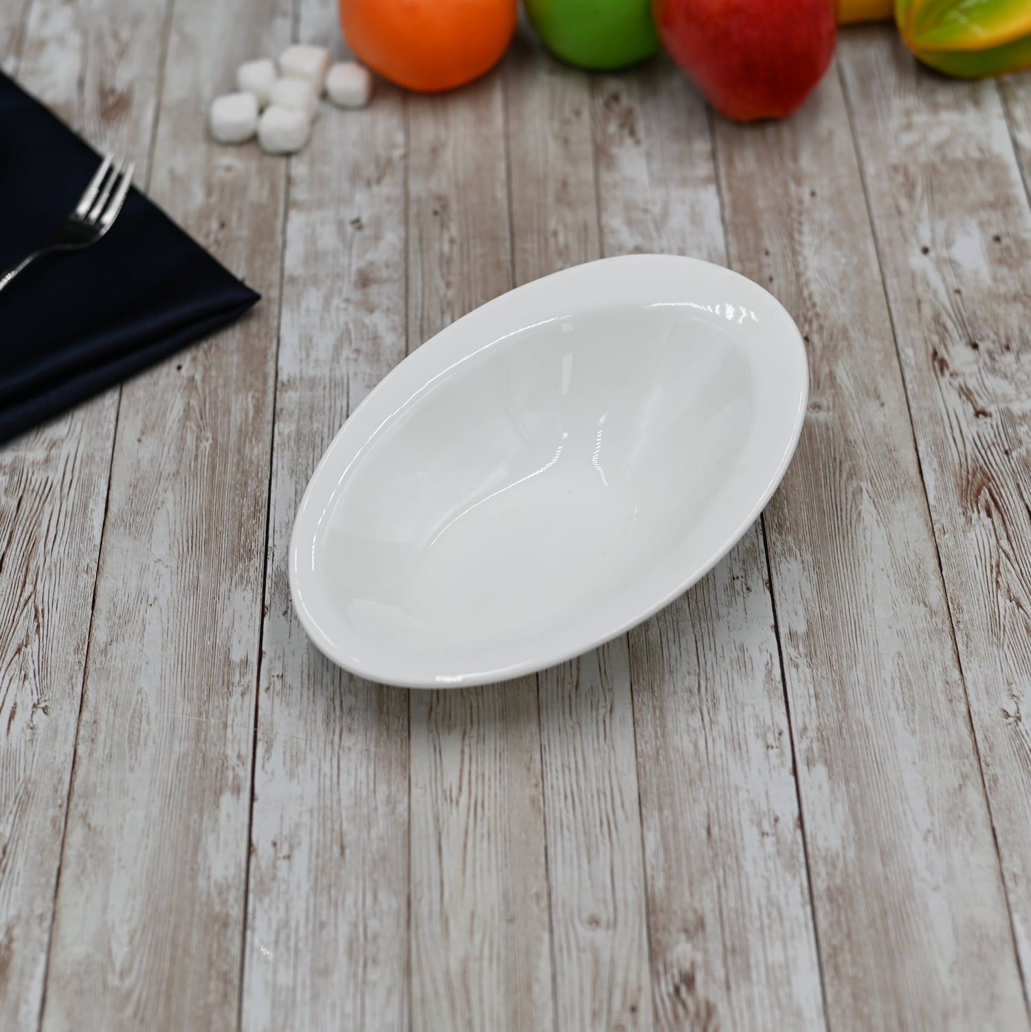 Set Of 4 White Ceaser Salad Bowl 8.5" inch X 6" inch | 21 X 14.5 Cm