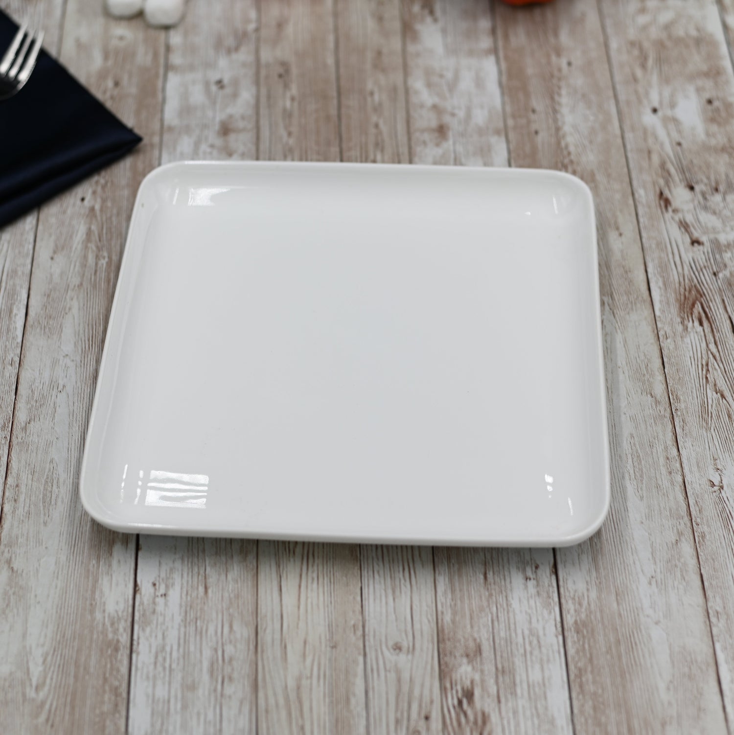 Set Of 6 White Square Dish 8.5" inch X 8.5" inch | 22 X 22 Cm