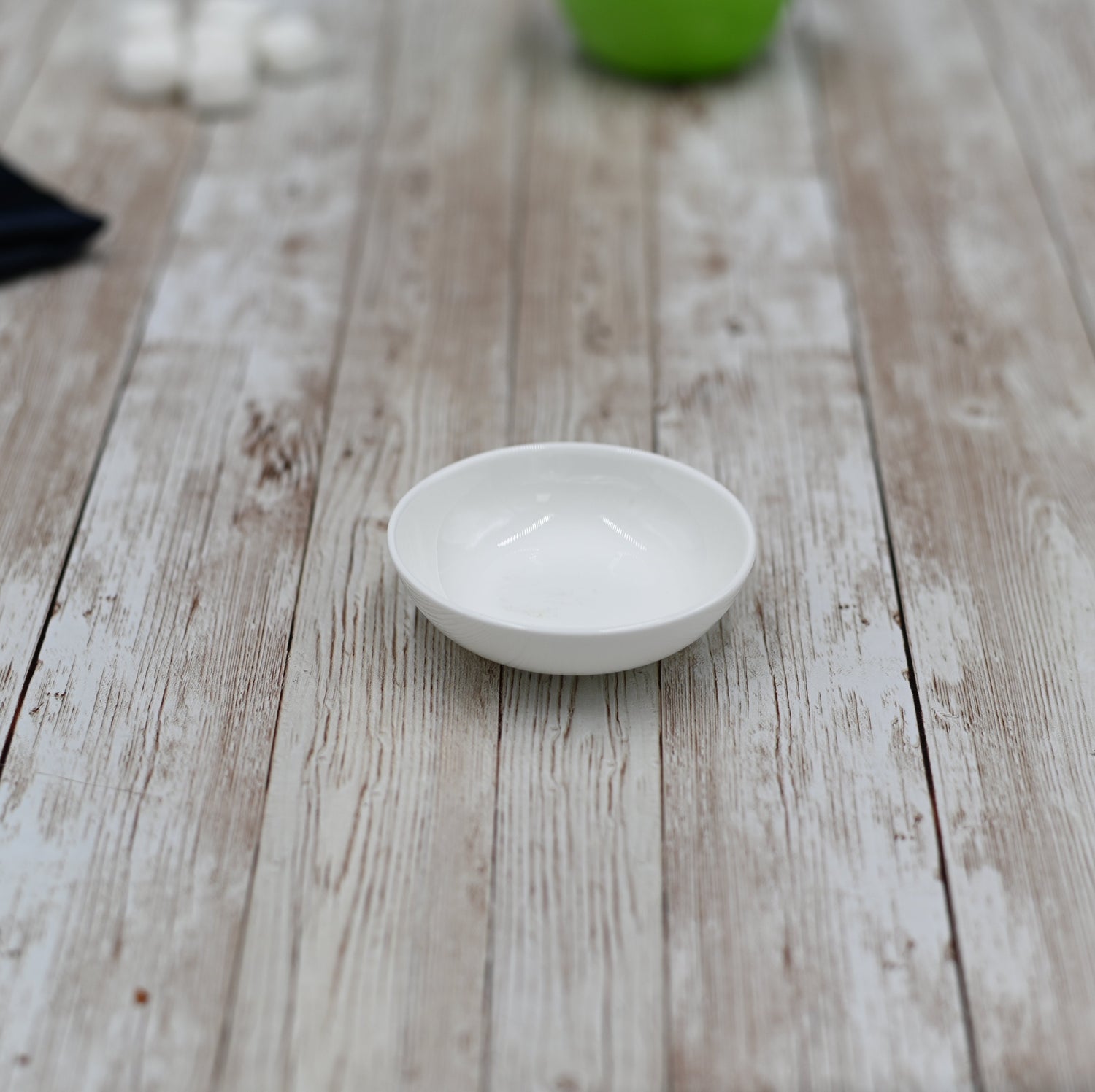 Set Of 24 Round Porcelain White Soy Dish 3" inch | 7.5 Cm