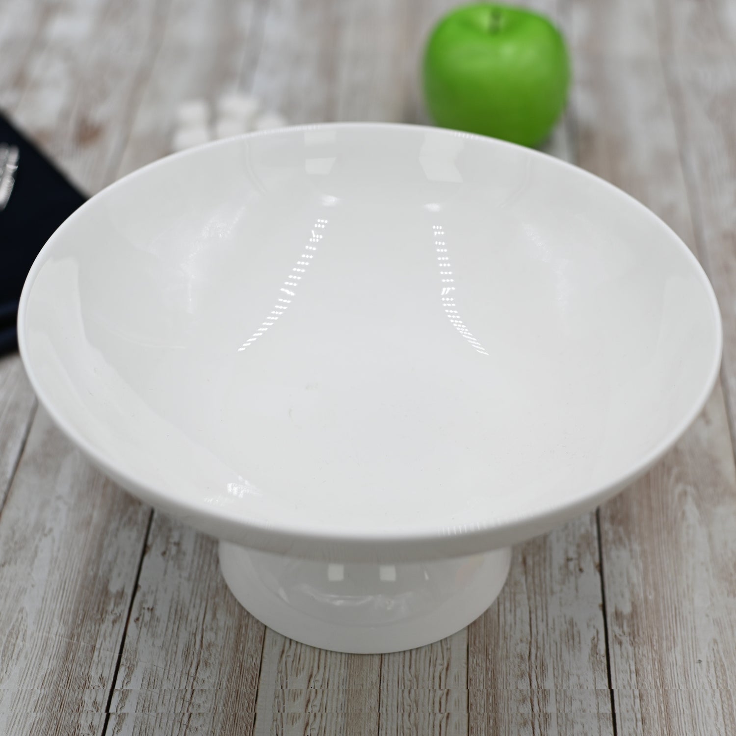 White Fruit Vase 9.5" inch X 4.5" inch | 24 X 11.5 Cm
