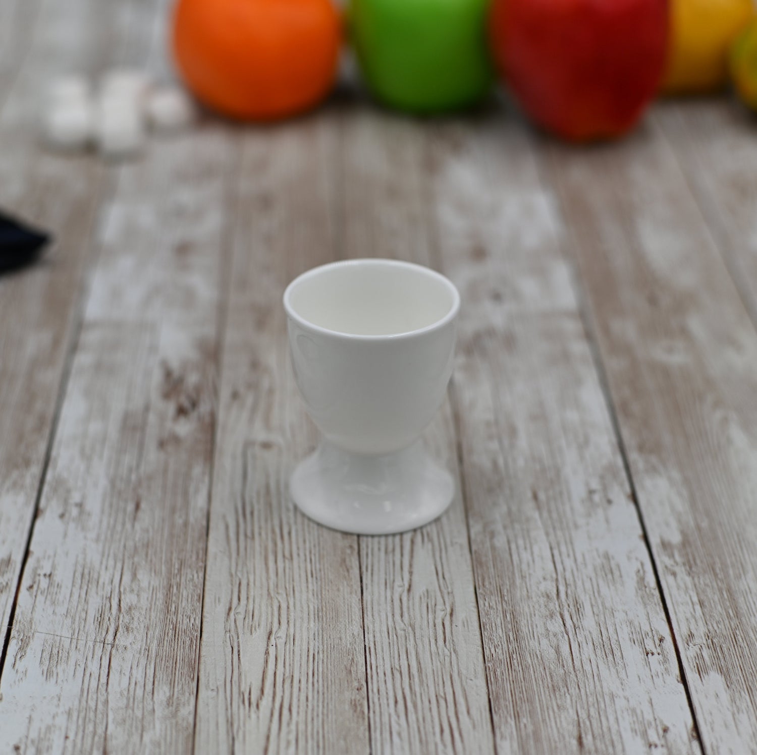 Set Of 6 White Egg Cup 2" inch X 2.5" inch | 5 X 6.5 Cm