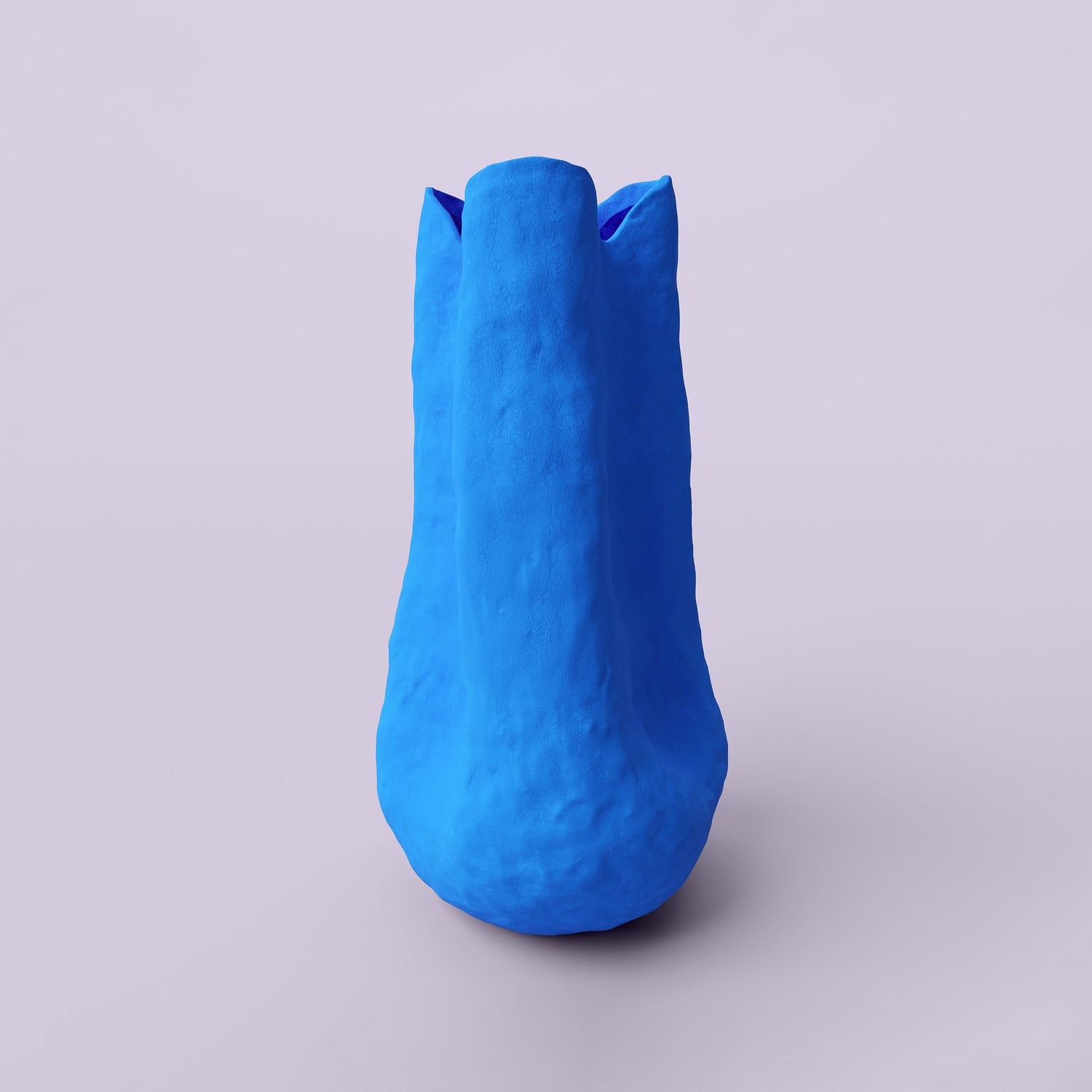 Vivee Home Barbara Matte Blue Porcelain Vase